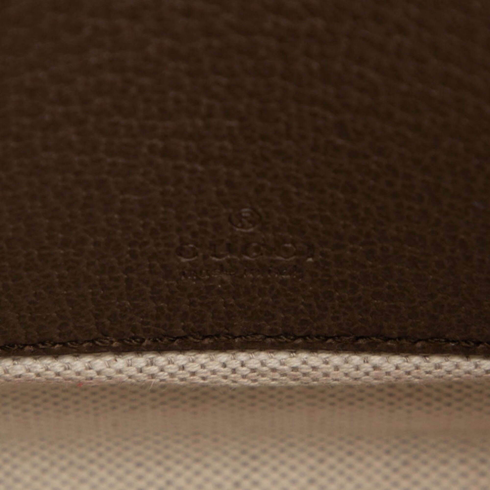 Gucci Beige Brown Pvc Leather Shoulder Bag (Pre-Owned)