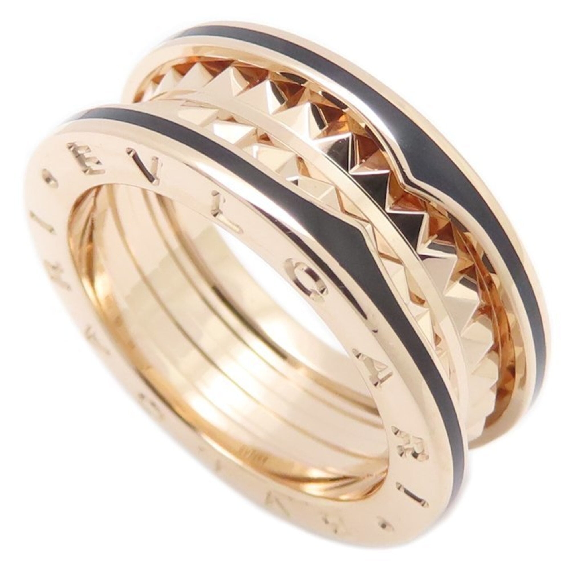 Bvlgari B.Zero1 Pink Gold (18K) Ceramic Band Ring (Pre-Owned)