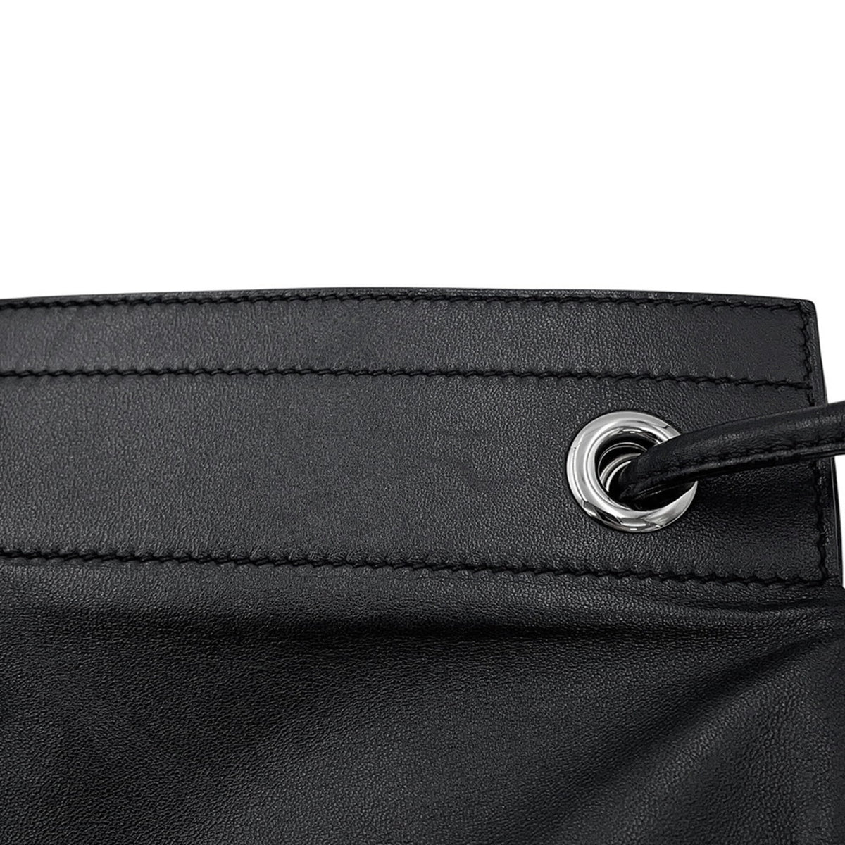Hermes Black Swift Leather Shoulder Bag (Pre-Owned)