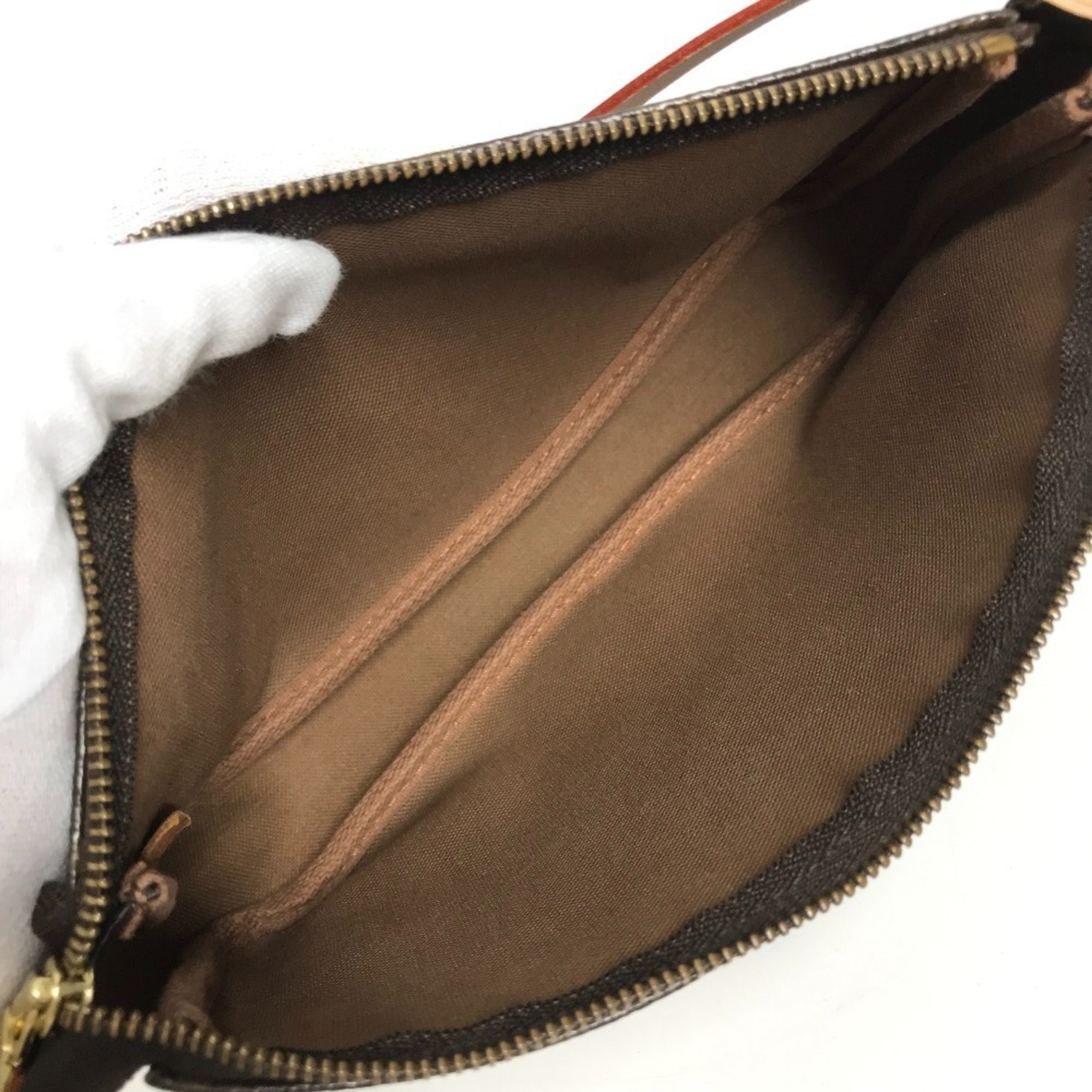 Louis Vuitton Brown Monogram Panda Monogram Canvas Handbag Pouch Shoulder Bag (Pre-Owned)
