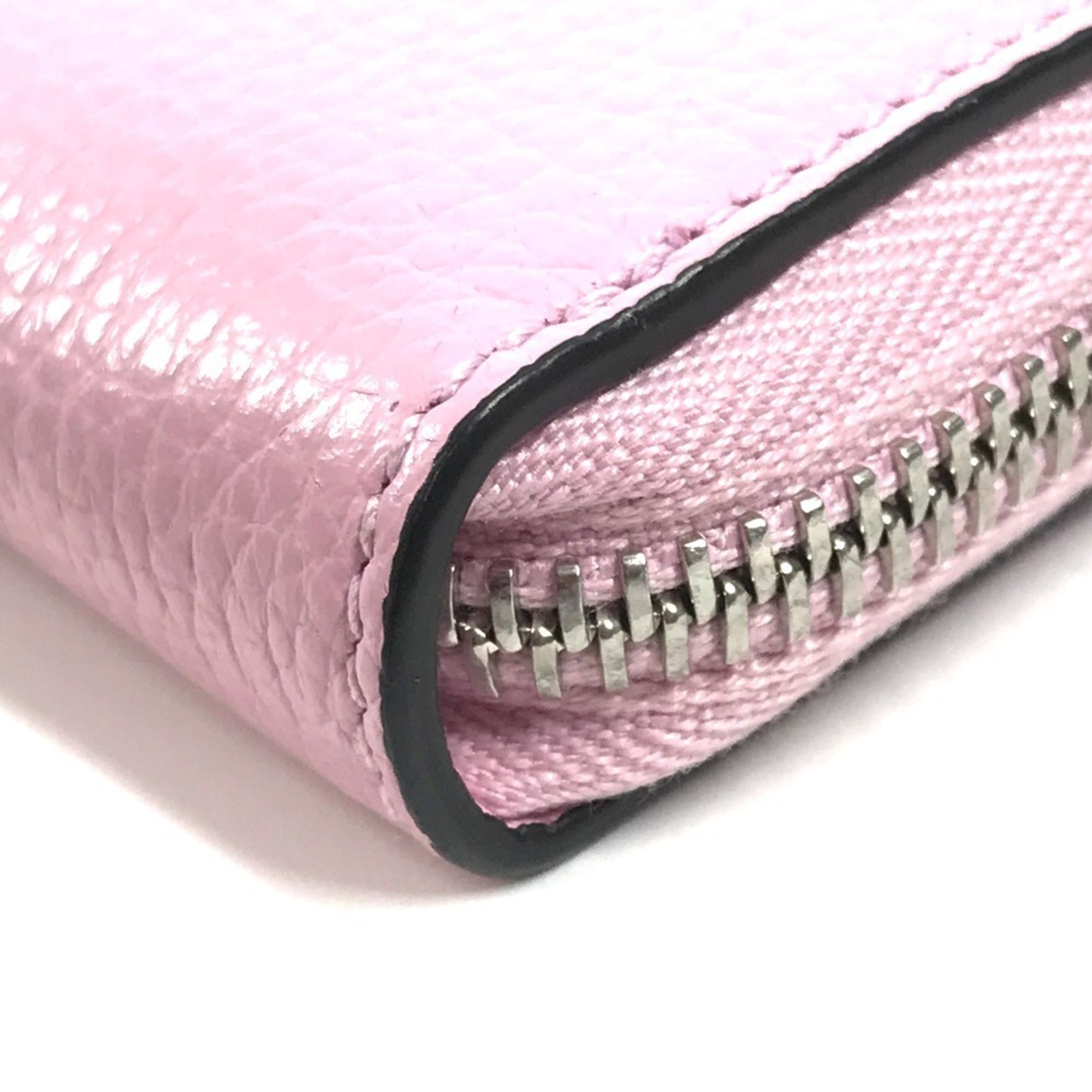 Salvatore Ferragamo Pink Leather Coin Purse/Coin Case (Pre-Owned)