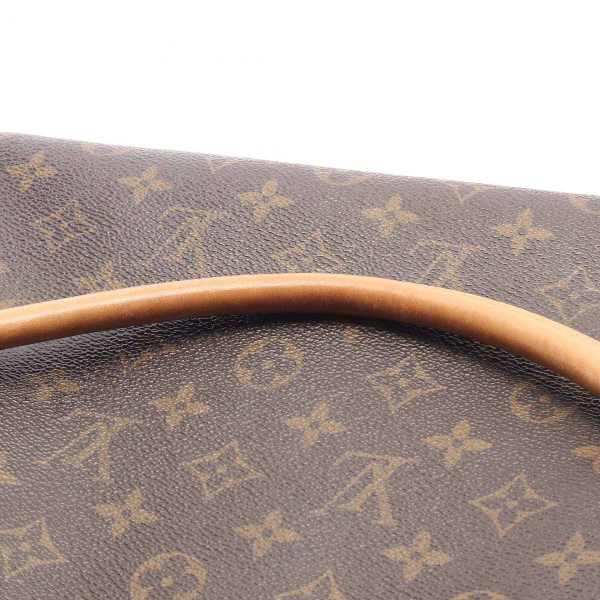 Louis Vuitton Brown Monogram Leather Coated Canvas Handbag Shoulder Bag (Pre-Owned)