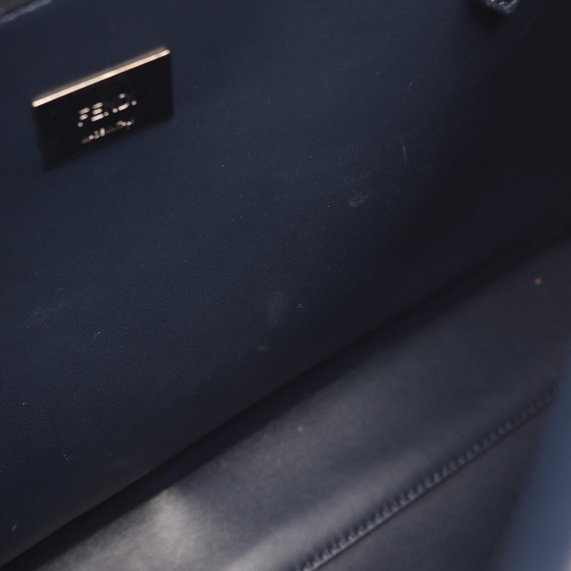 Fendi Blue Leather Handbag (Pre-Owned)
