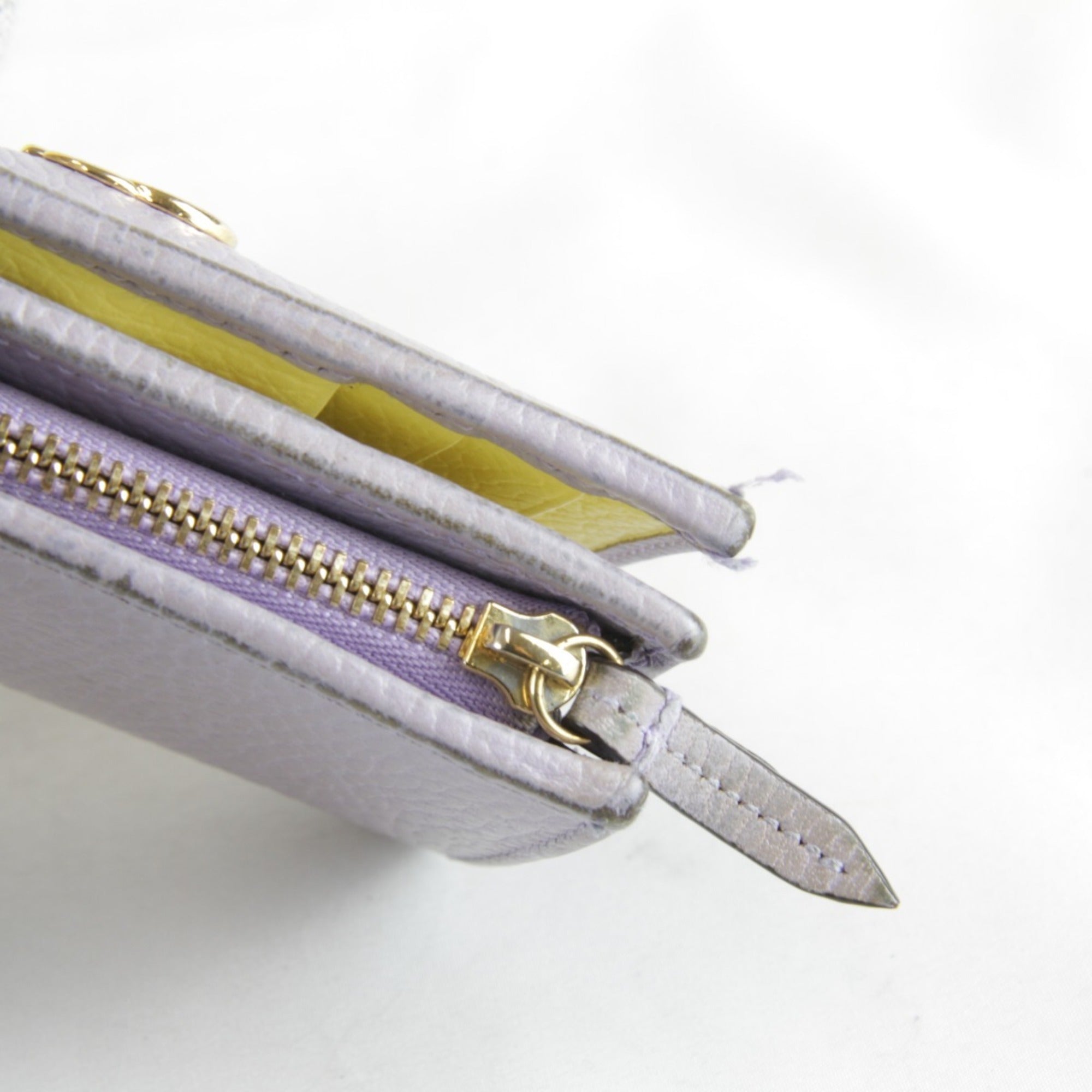 Gucci Purple Leather Wallet (Bi-Fold) (Pre-Owned)