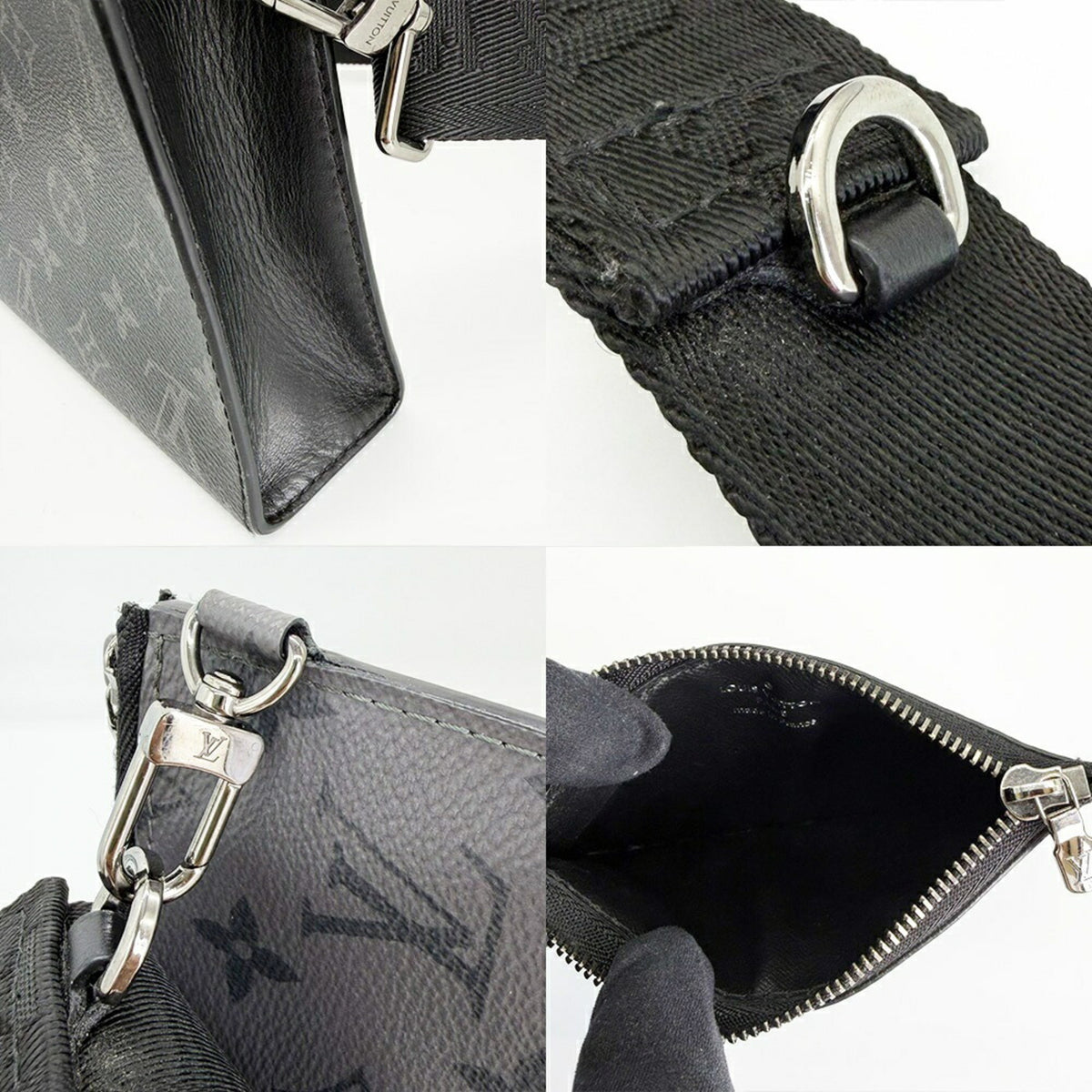 Louis Vuitton Monogram Eclipse Canvas Coin Purse/Coin Case (Pre-Owned)