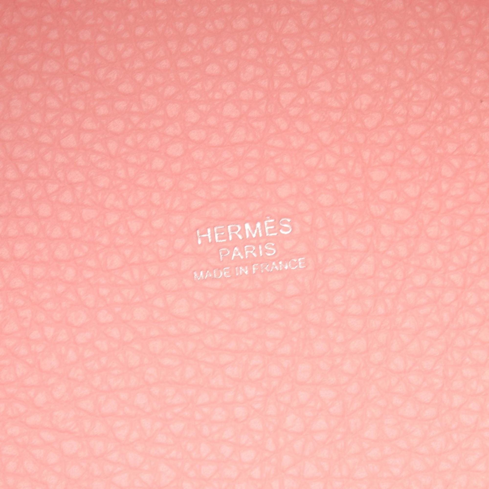 Hermes Pink Rose Sakura Leather Handbag (Pre-Owned)