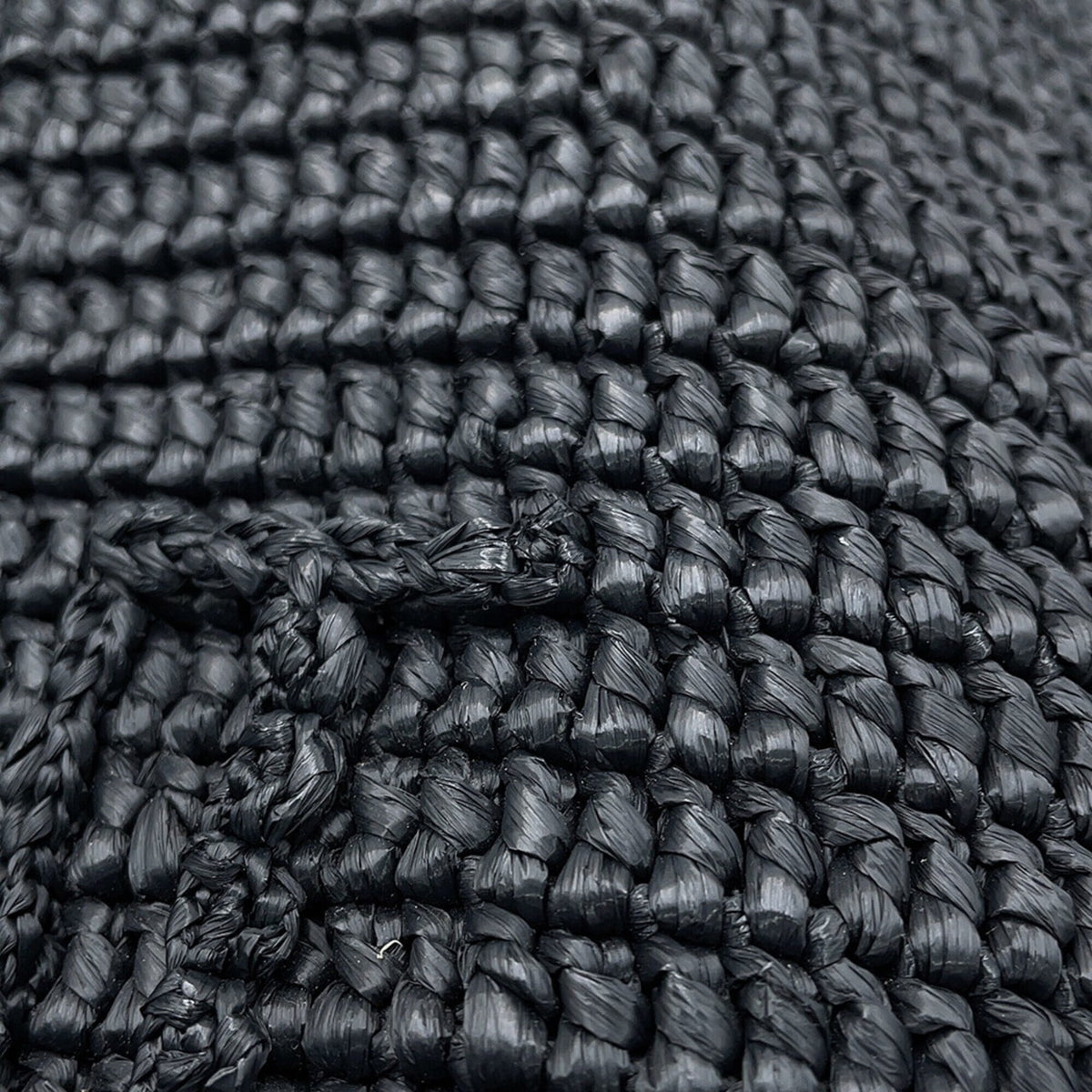 Yves Saint Laurent Black Raffia Handbag Tote Bag (Pre-Owned)