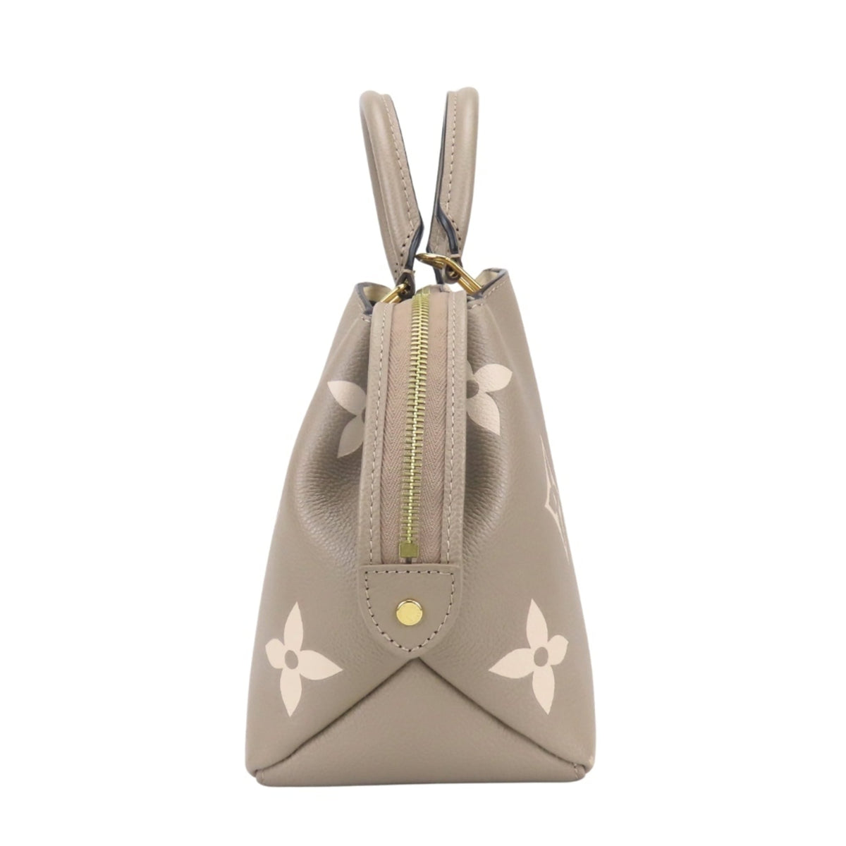 Louis Vuitton Monogram Empreinte Beige Bicolor Ivory Tourterelle Monogram Empreinte Handbag (Pre-Owned)