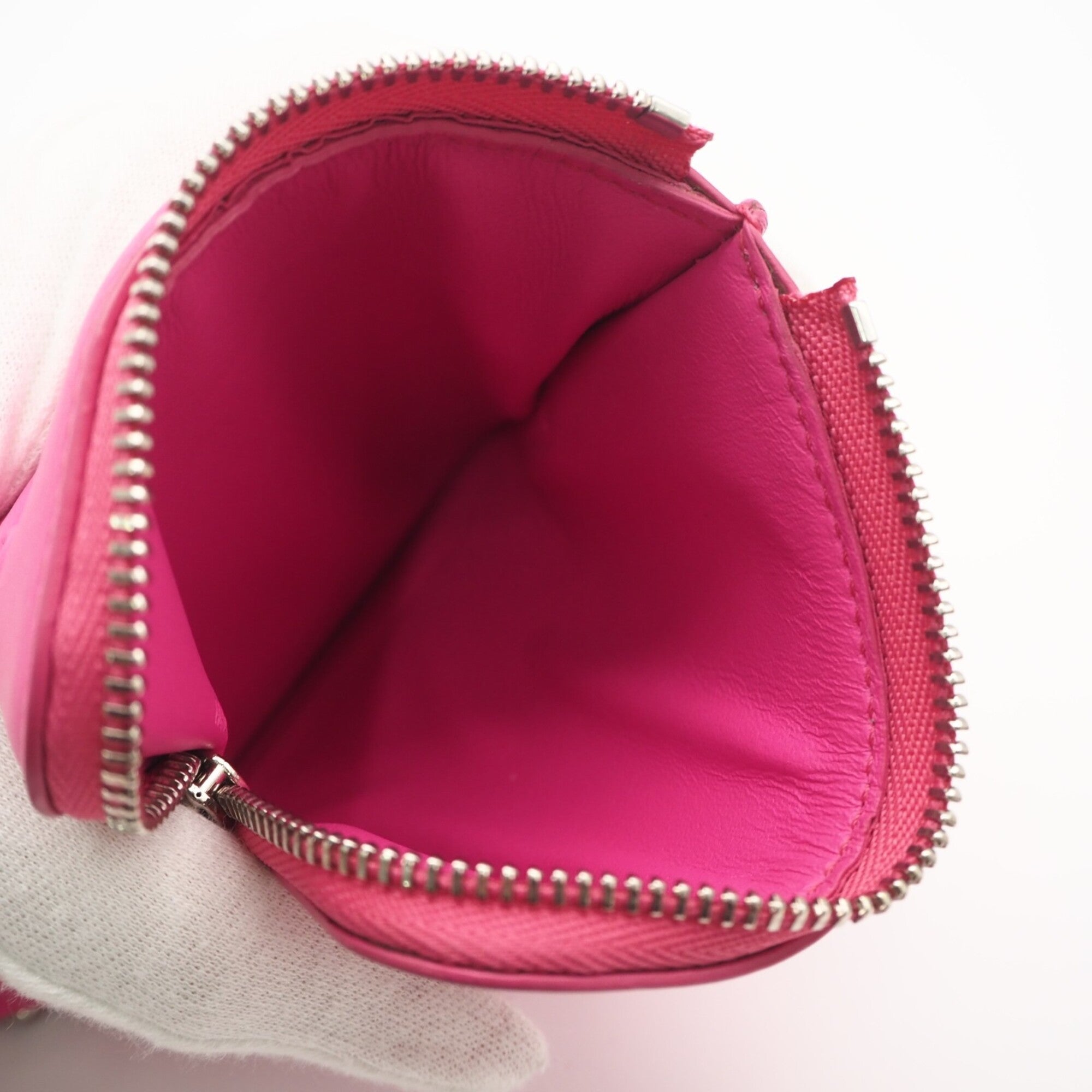 Loewe Pink Leather Coin Purse/Coin Case (Pre-Owned)