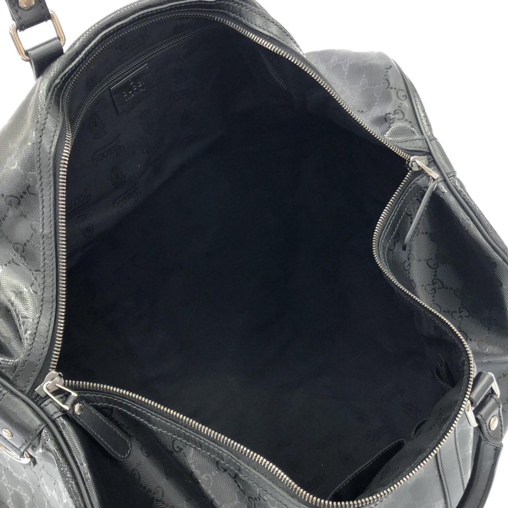 Gucci Black Gg Imprimé Boston Bag (Pre-Owned)