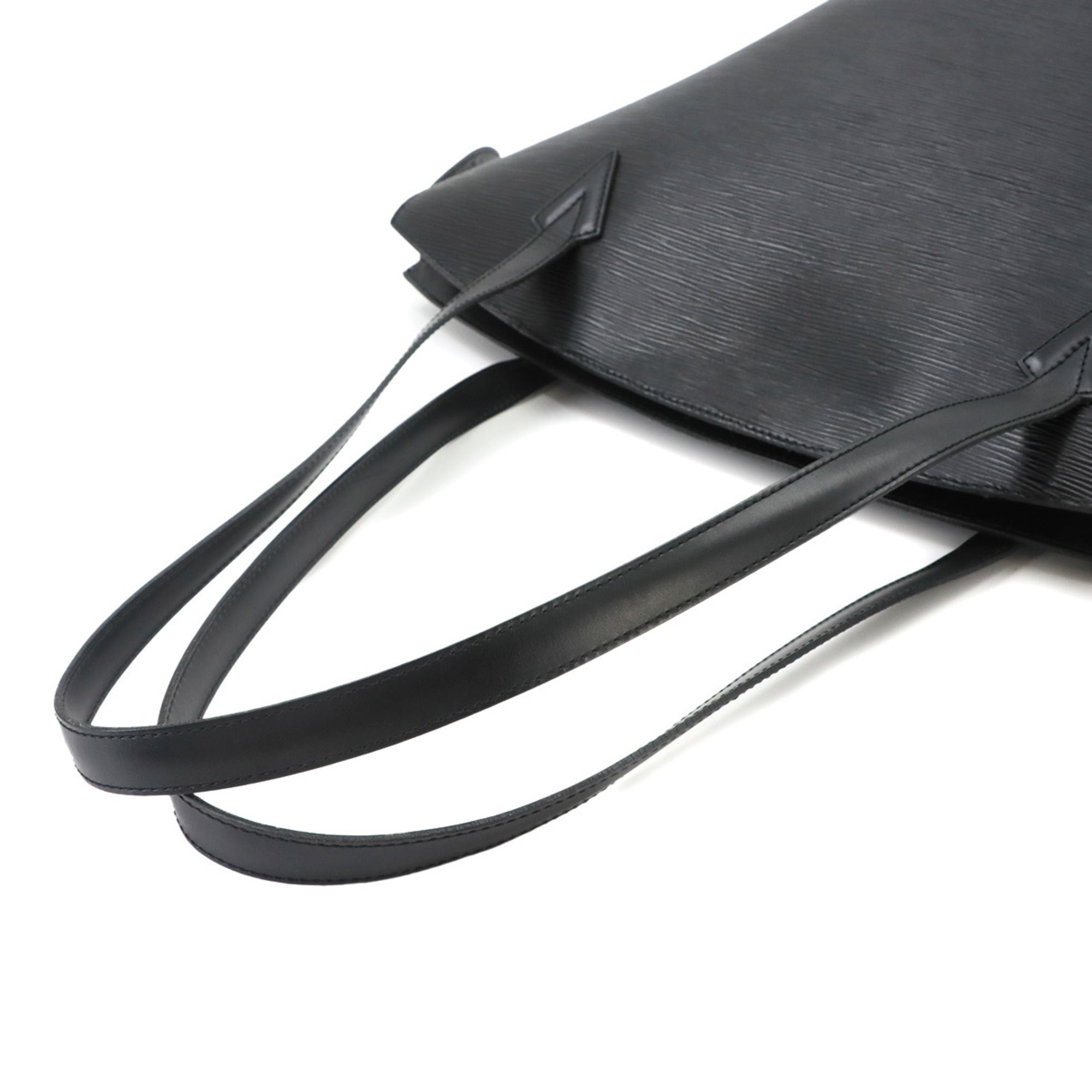 Louis Vuitton Epi Black Noir Epi Leather Handbag Tote Bag (Pre-Owned)