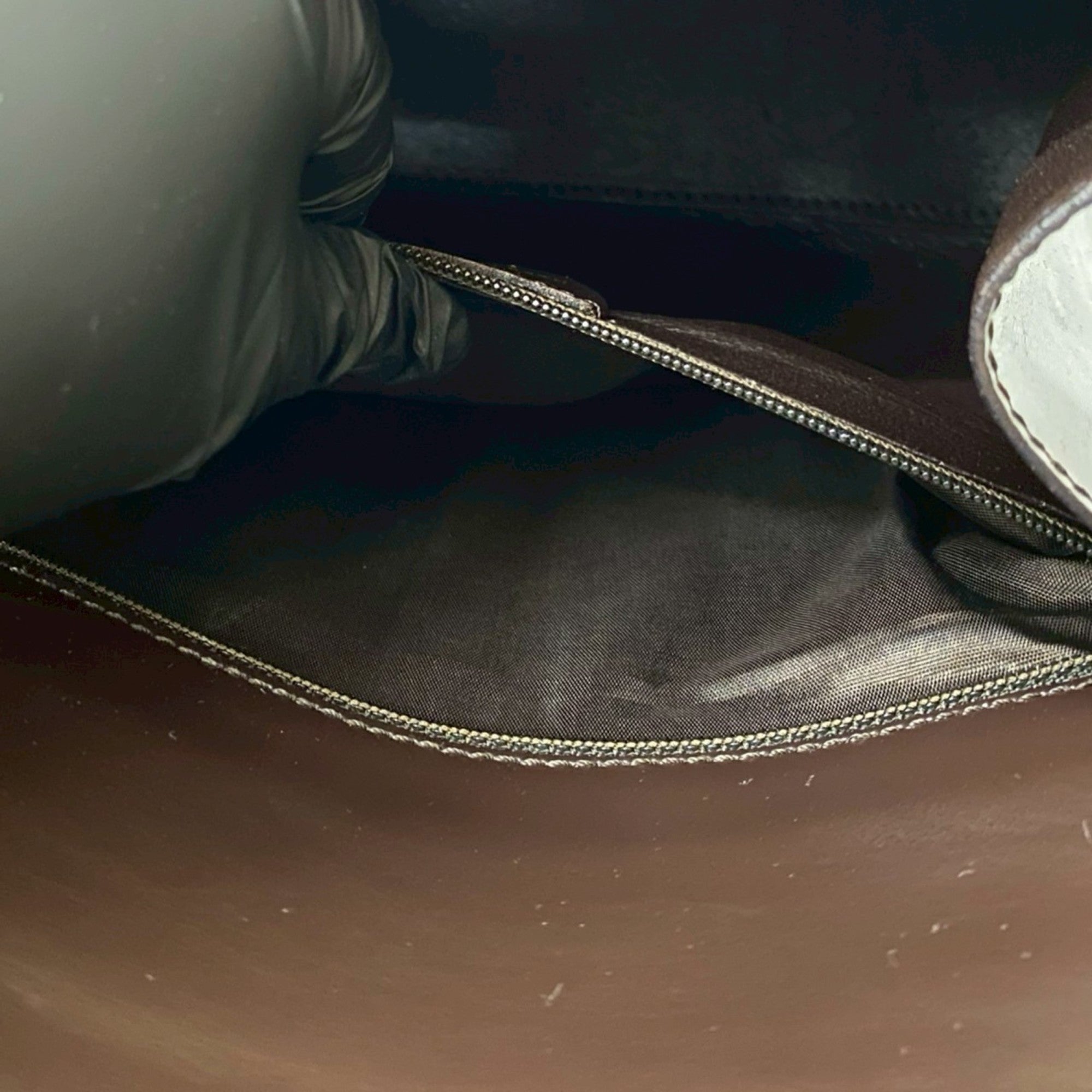 Celine Brown Leather Handbag Tote Bag (Pre-Owned)