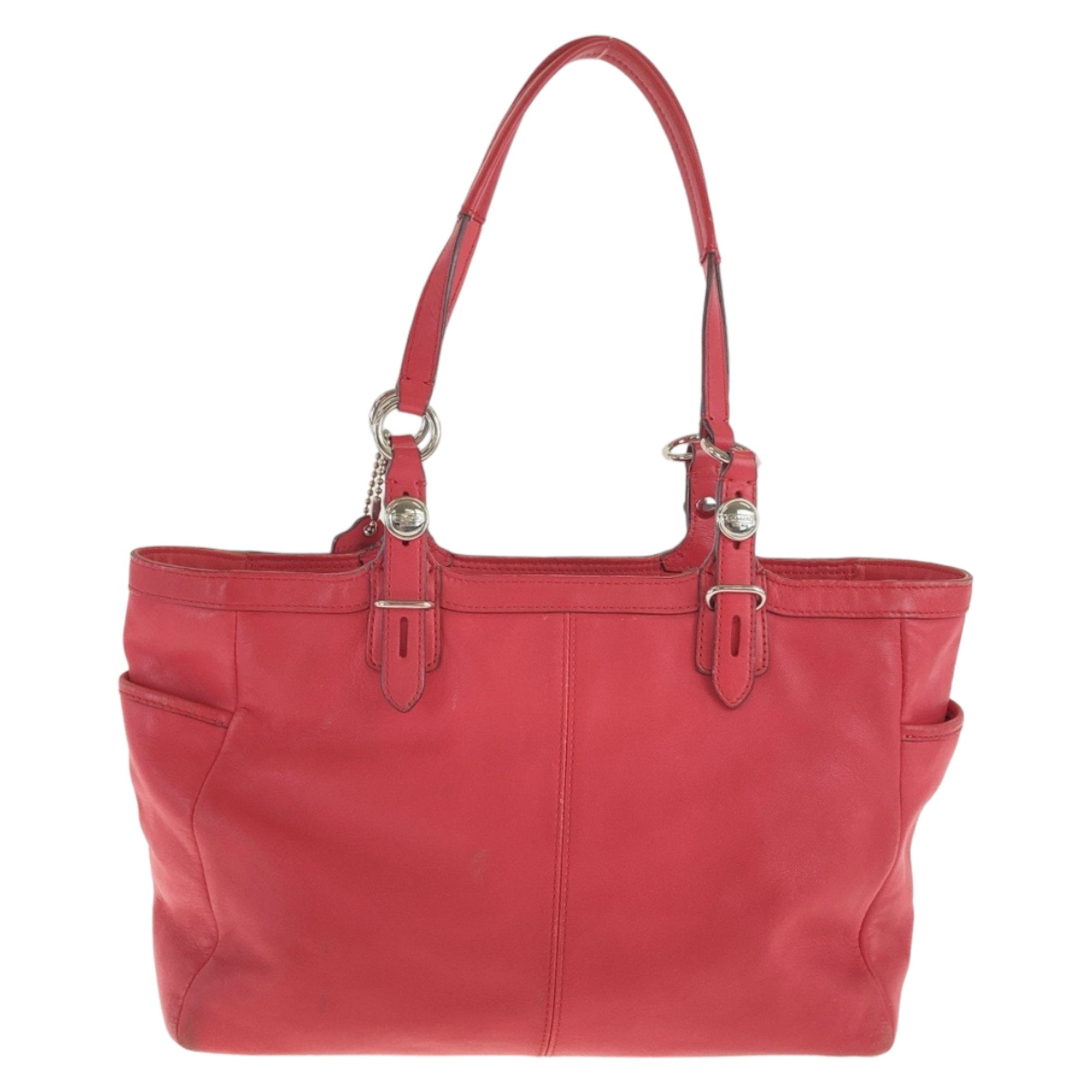 Coach Pink Leather Shoulder Bag Tote Bag (Pre-Owned)