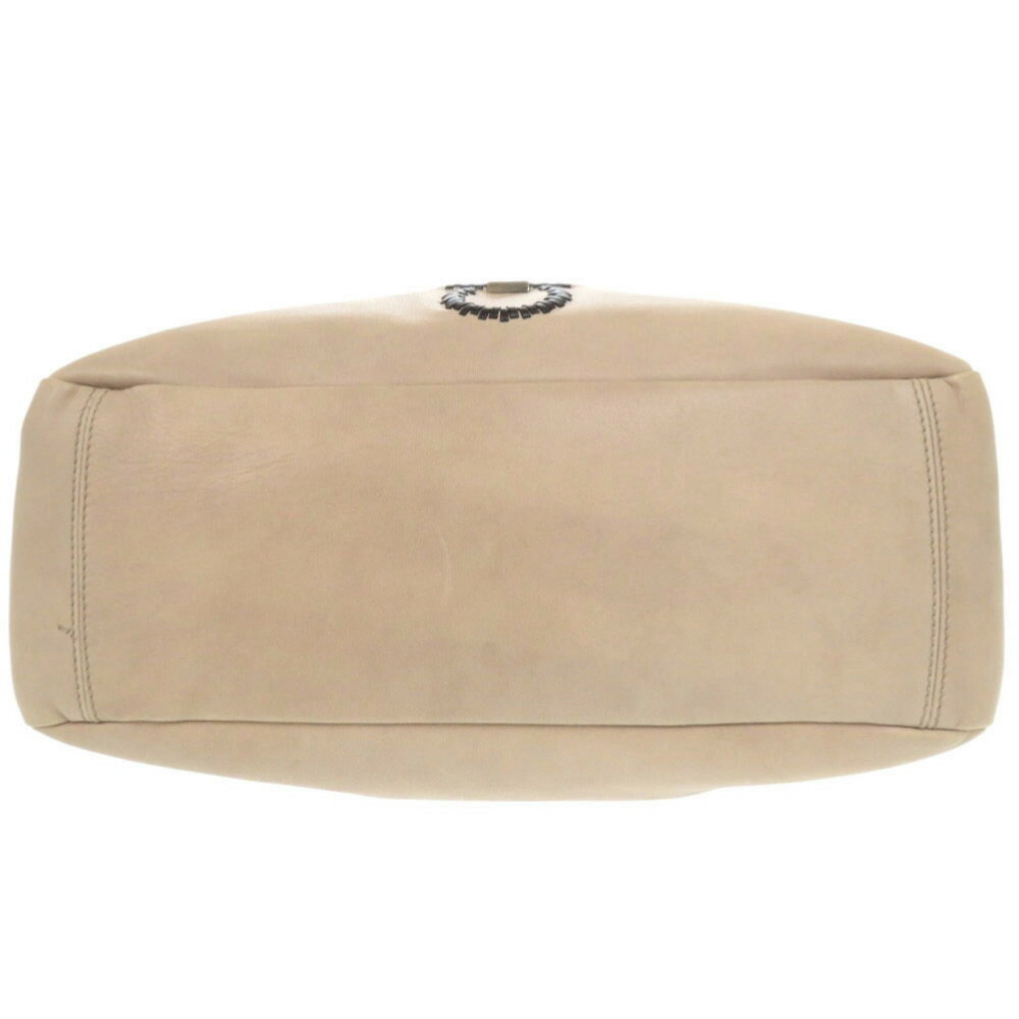 Salvatore Ferragamo Beige Leather Handbag (Pre-Owned)