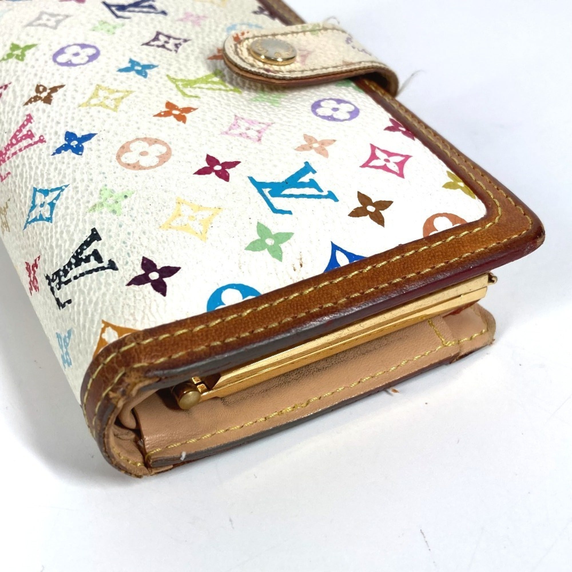 Louis Vuitton Blanc Monogram Multi-Color White Monogram Multicolore Wallet (Bi-Fold) (Pre-Owned)