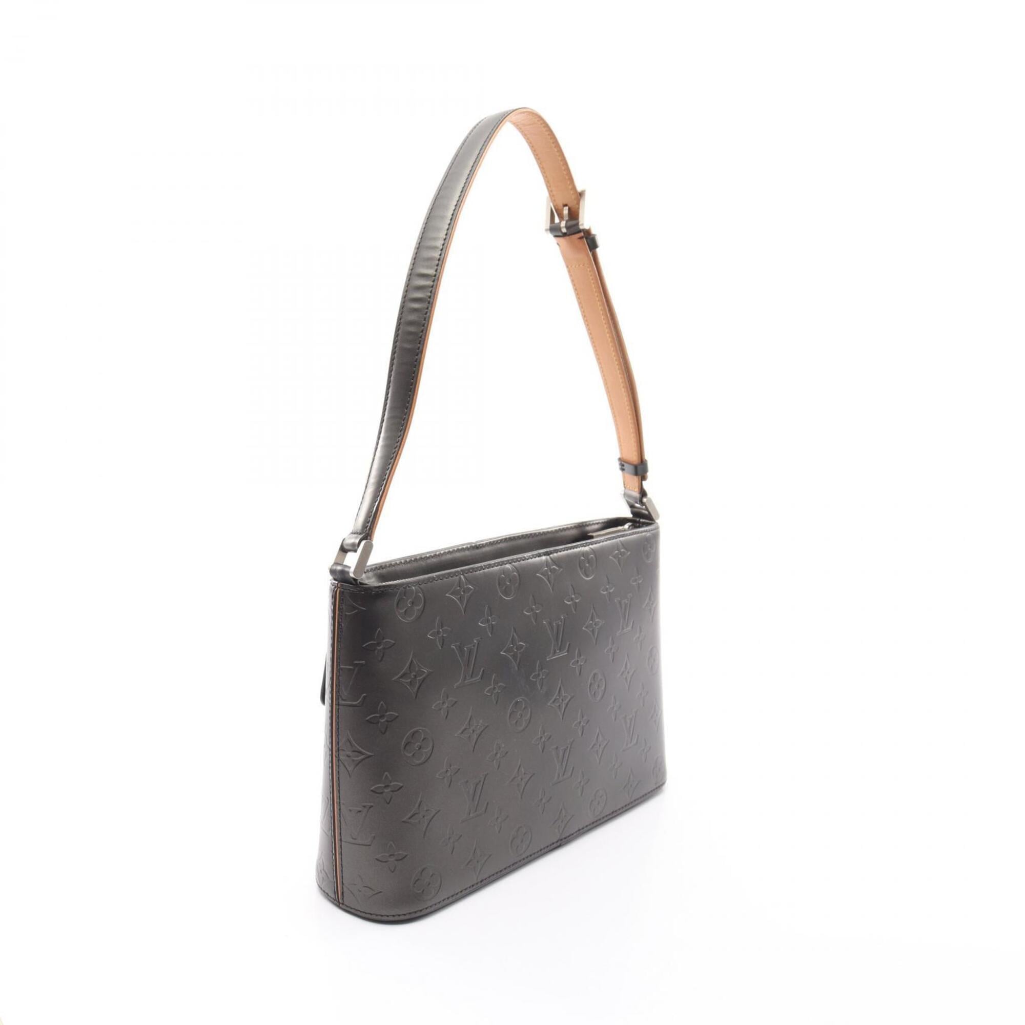 Louis Vuitton Monogram Mat Black Handbag Shoulder Bag (Pre-Owned)