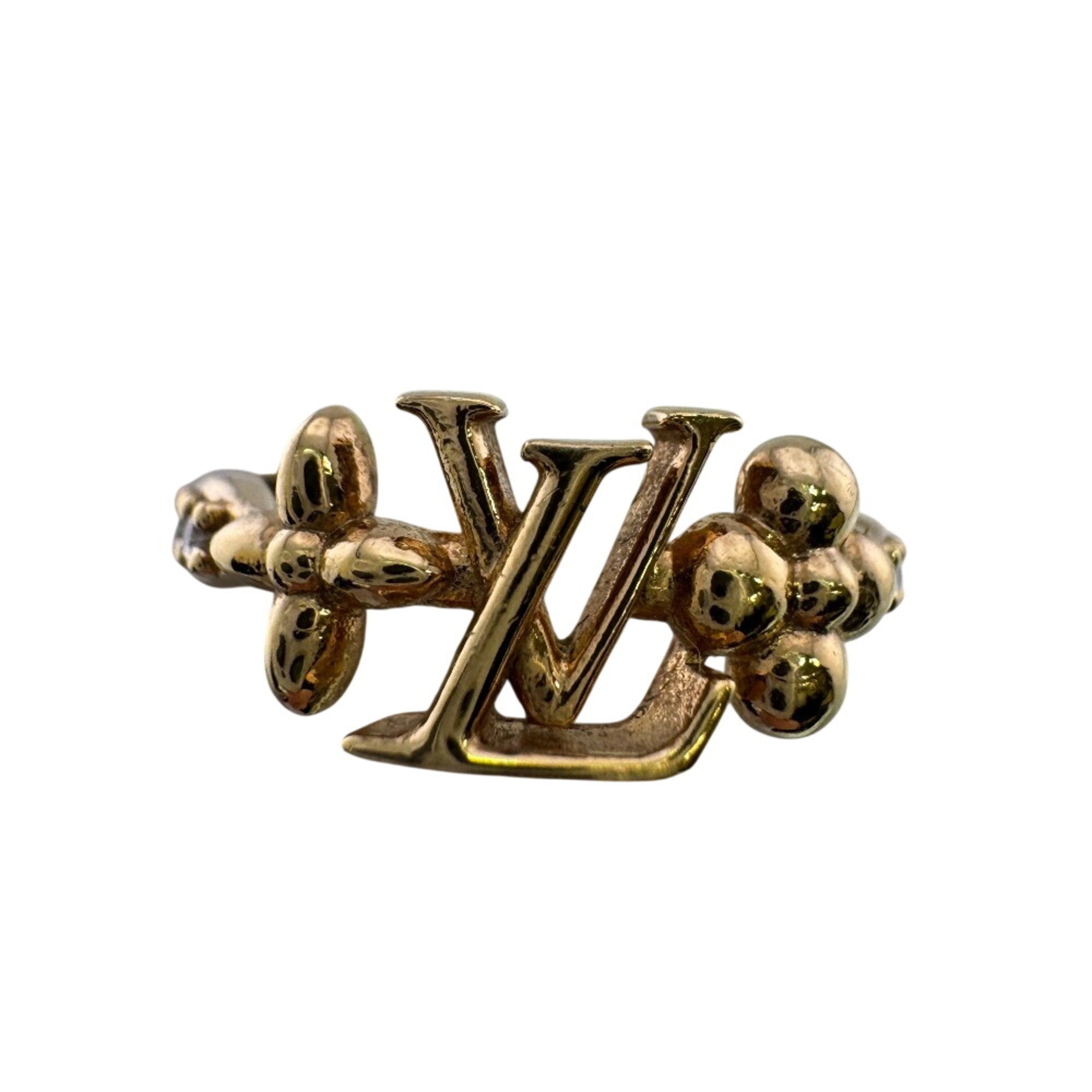 Louis Vuitton Gold Plating Band Ring (Pre-Owned)