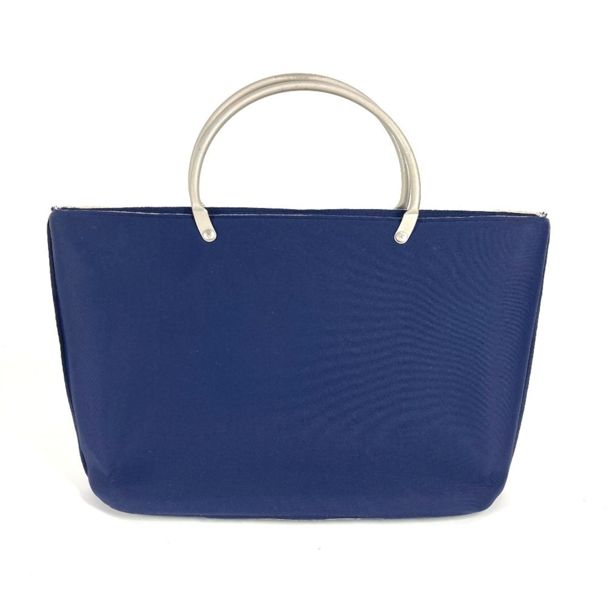 Chanel Navy Polyamide Handbag Tote Bag (Pre-Owned)