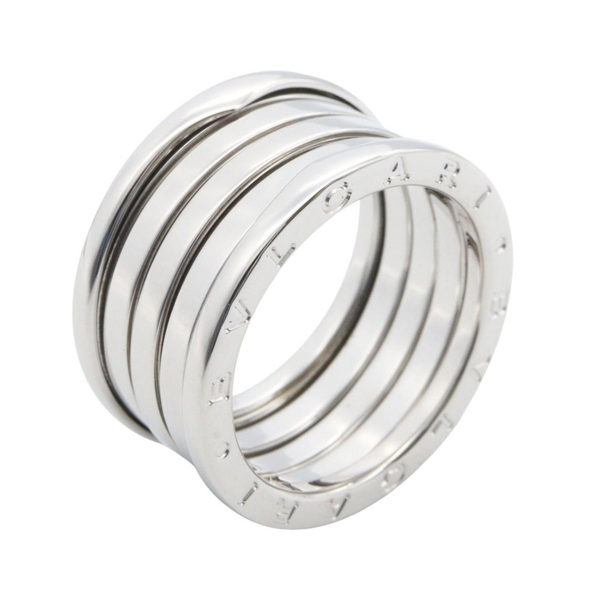 Bvlgari Silver White Gold (18K) Band Ring (Pre-Owned)
