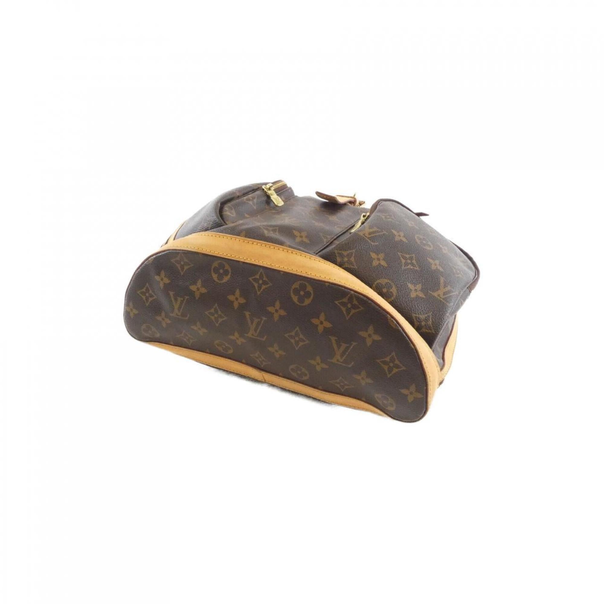Louis Vuitton Monogram Marron Coated Canvas Backpack (Pre-Owned)