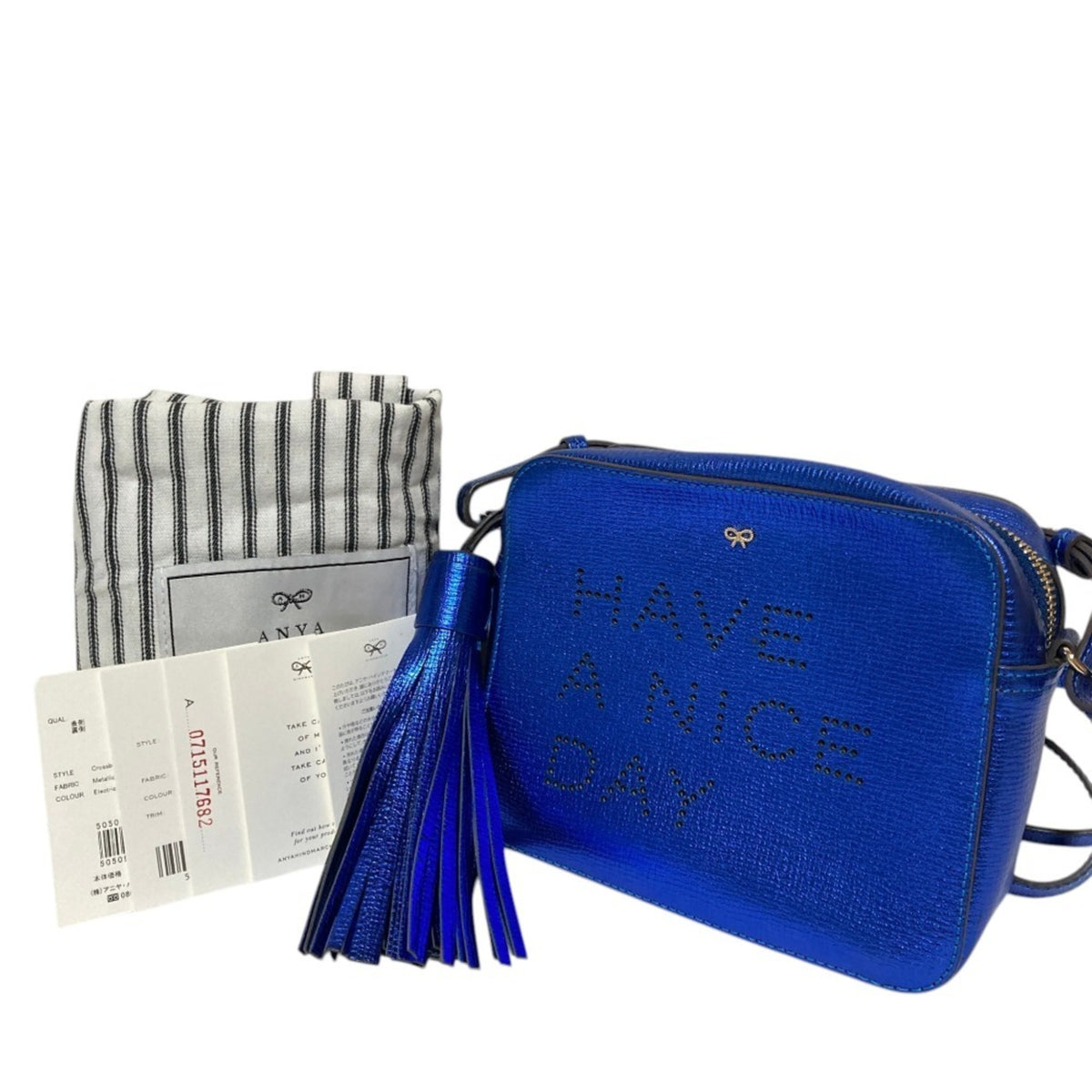 Anya Hindmarch Blue Shoulder Bag (Pre-Owned)