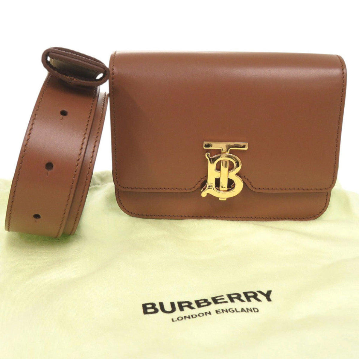 Burberry Brown Leather Fanny Pack (Pre-Owned)