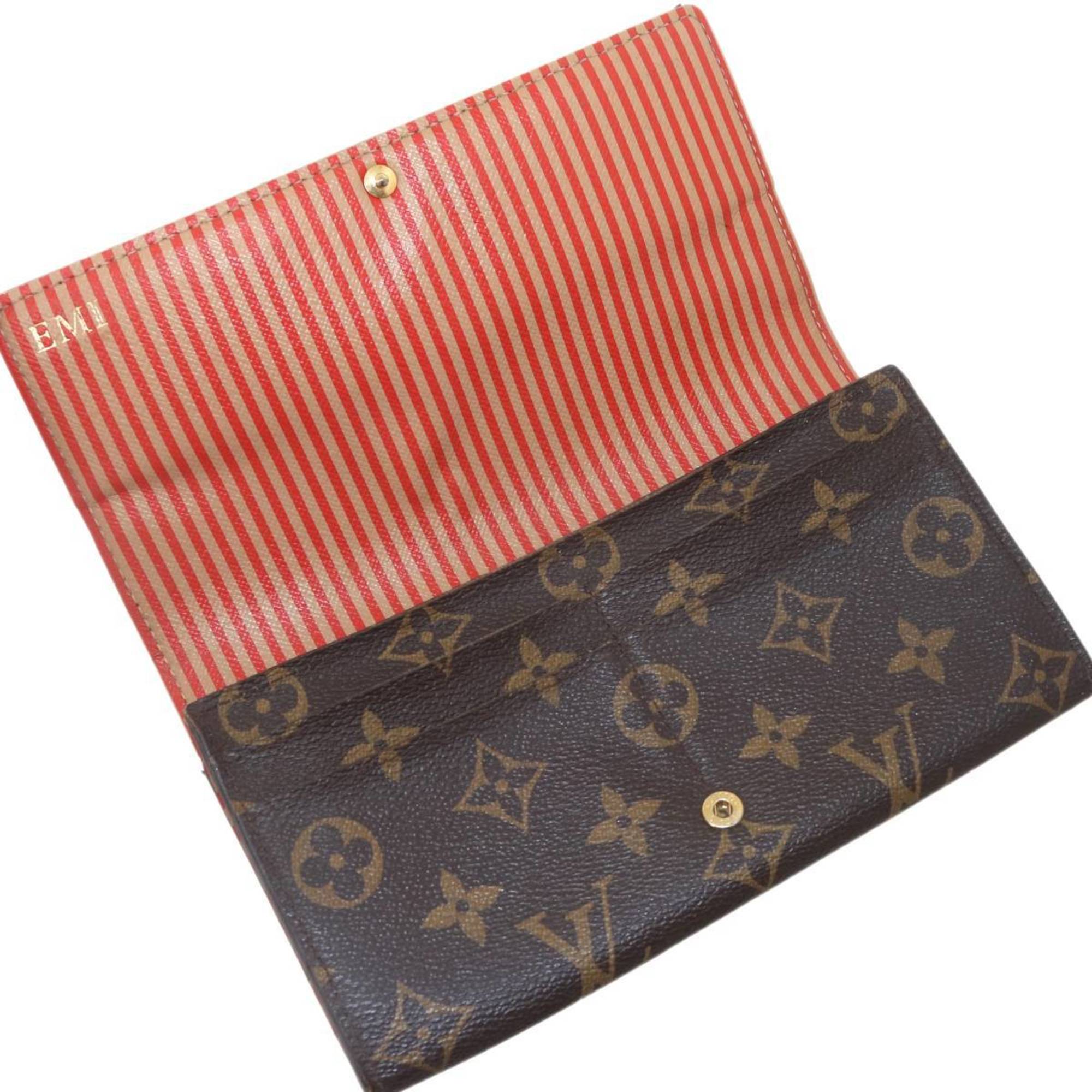 Louis Vuitton Monogram Brown Long Wallet (Bi-Fold) (Pre-Owned)