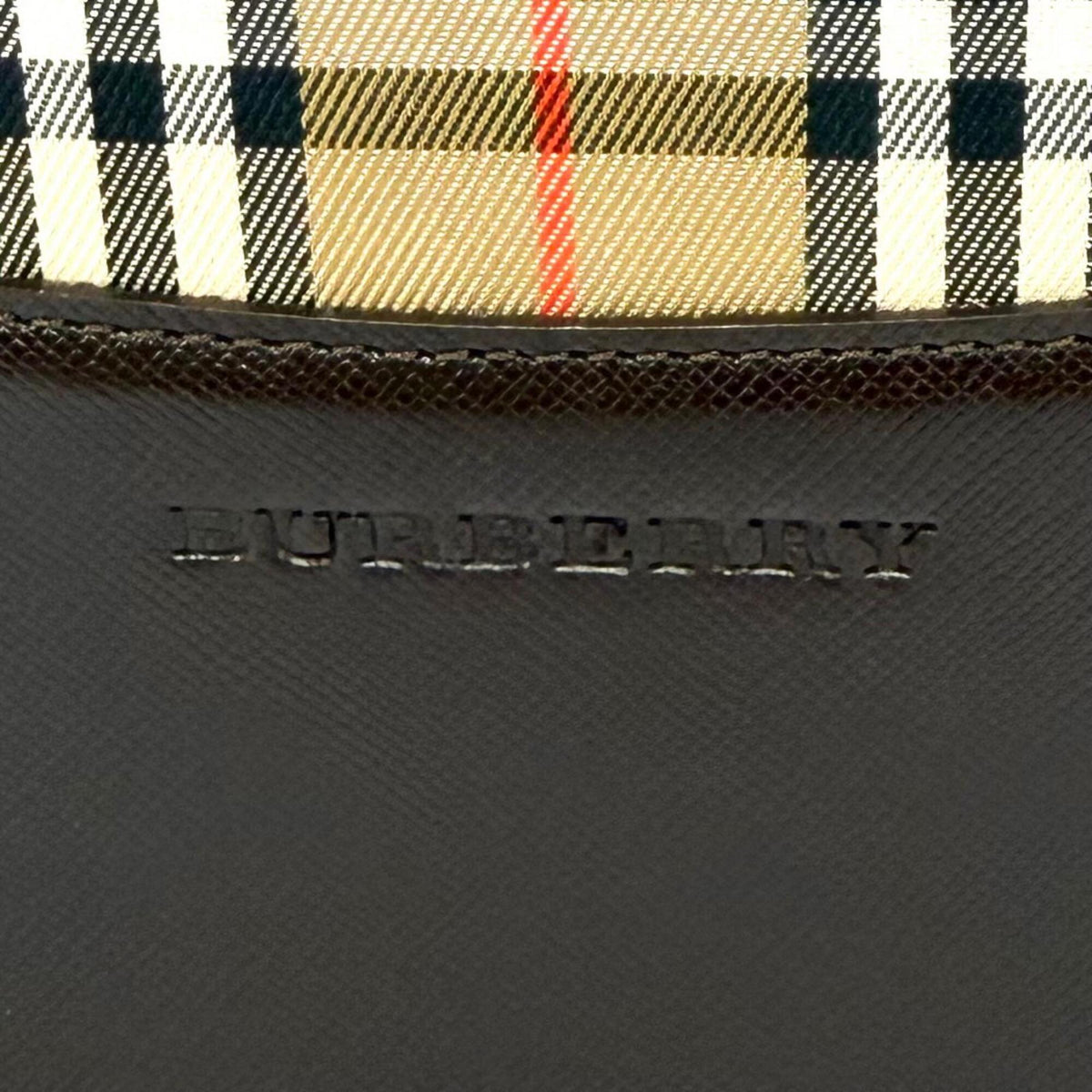 Burberry Beige Brown Leather Shoulder Bag Tote Bag (Pre-Owned)