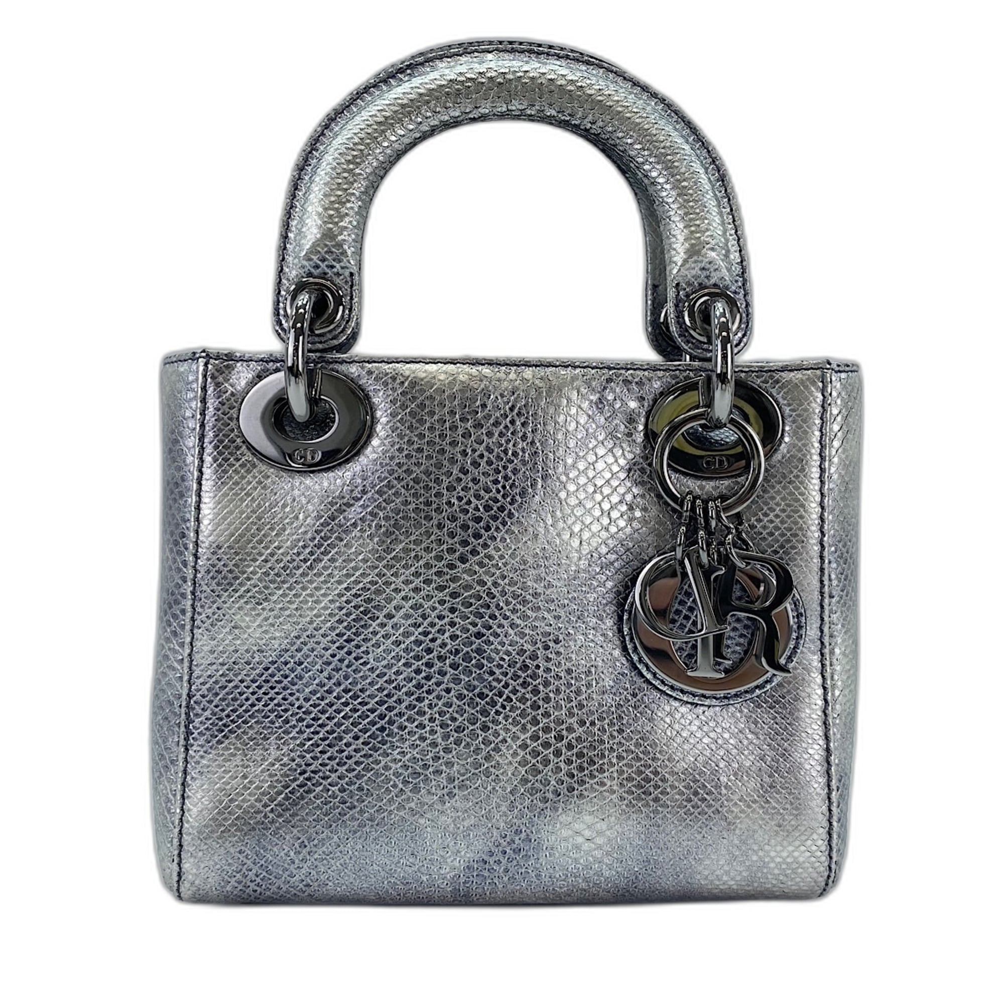 Christian Dior Silver Handbag Shoulder Bag (Pre-Owned)