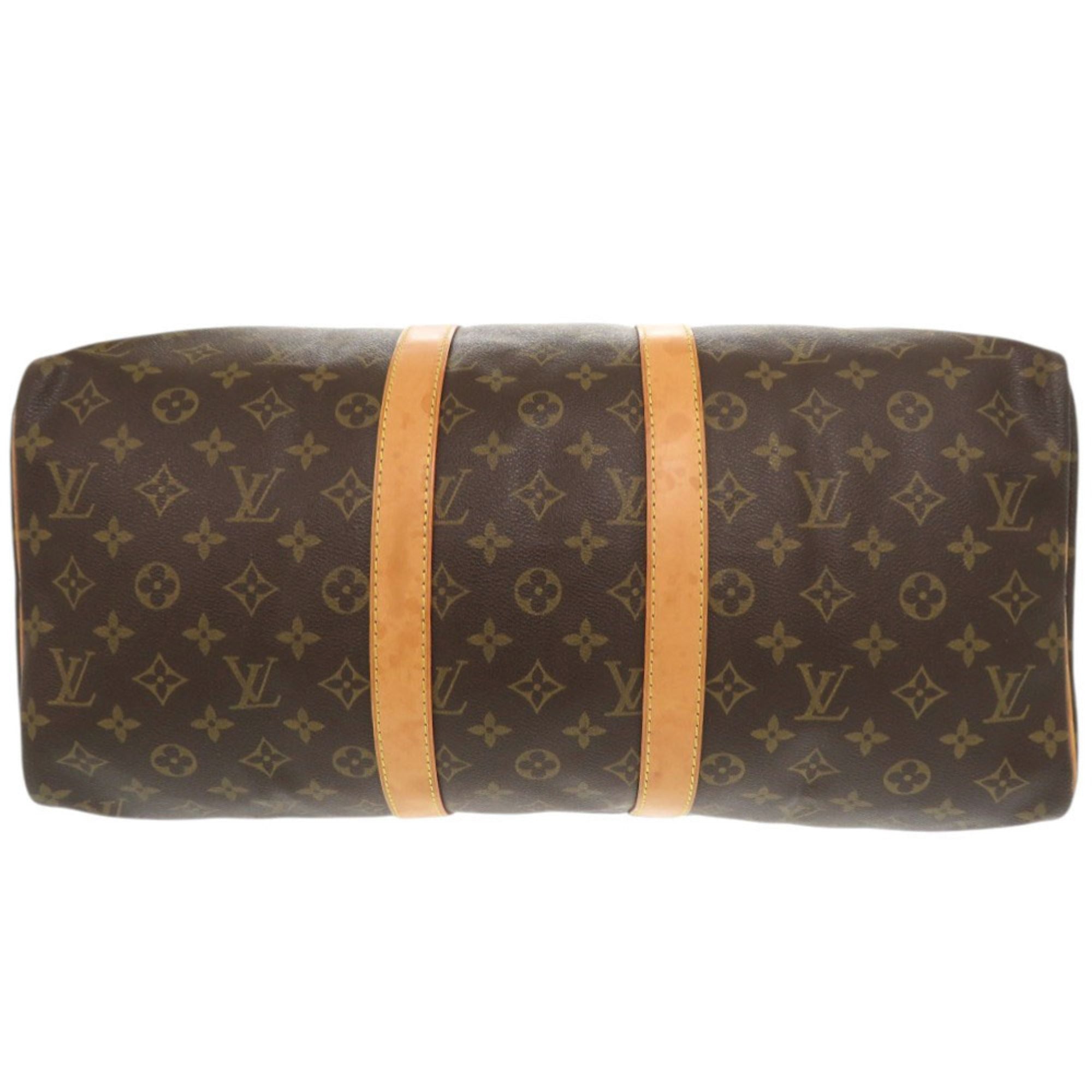Louis Vuitton Brown Monogram Canvas Boston Bag (Pre-Owned)
