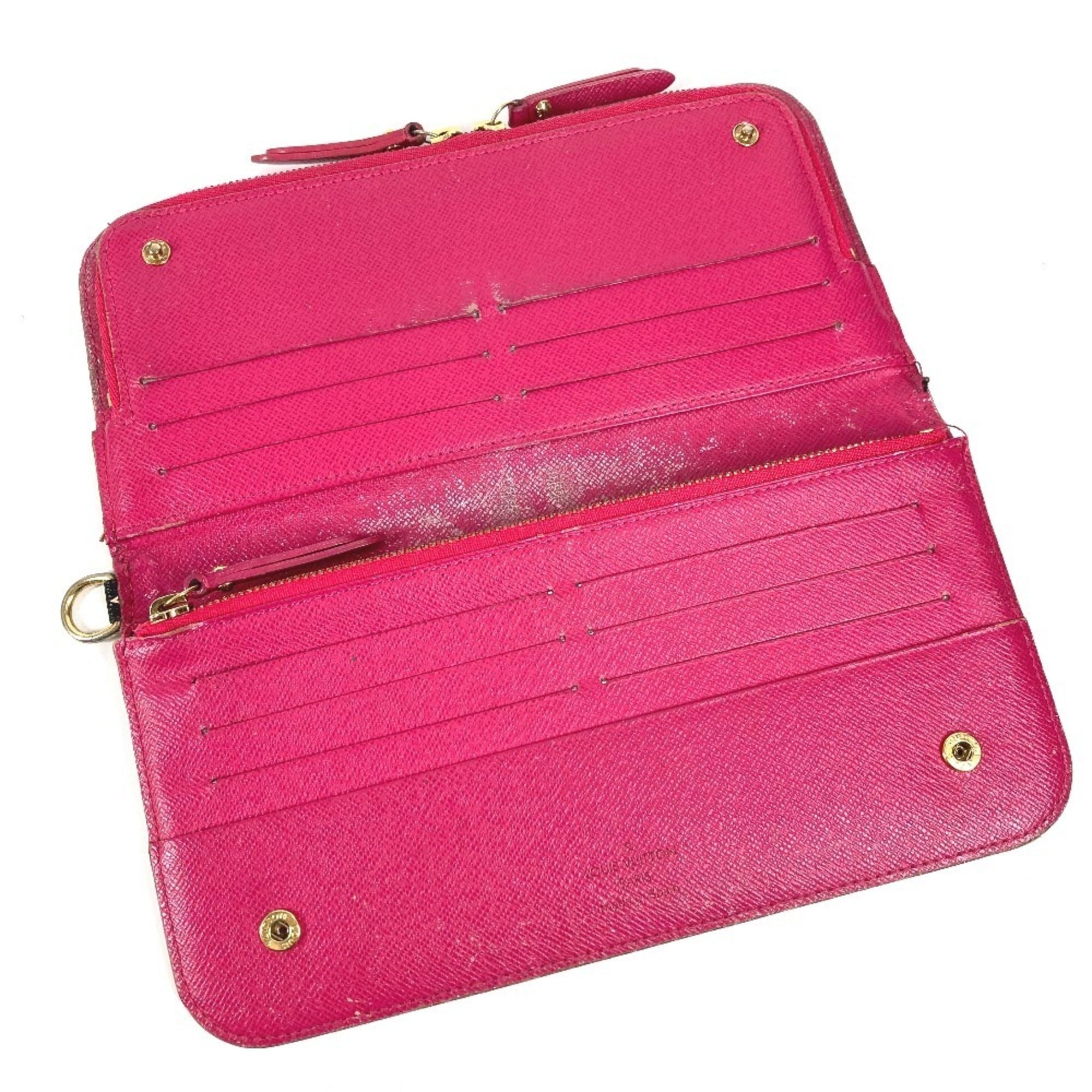 Louis Vuitton Black Pink Monogram Multicolore Long Wallet (Bi-Fold) (Pre-Owned)
