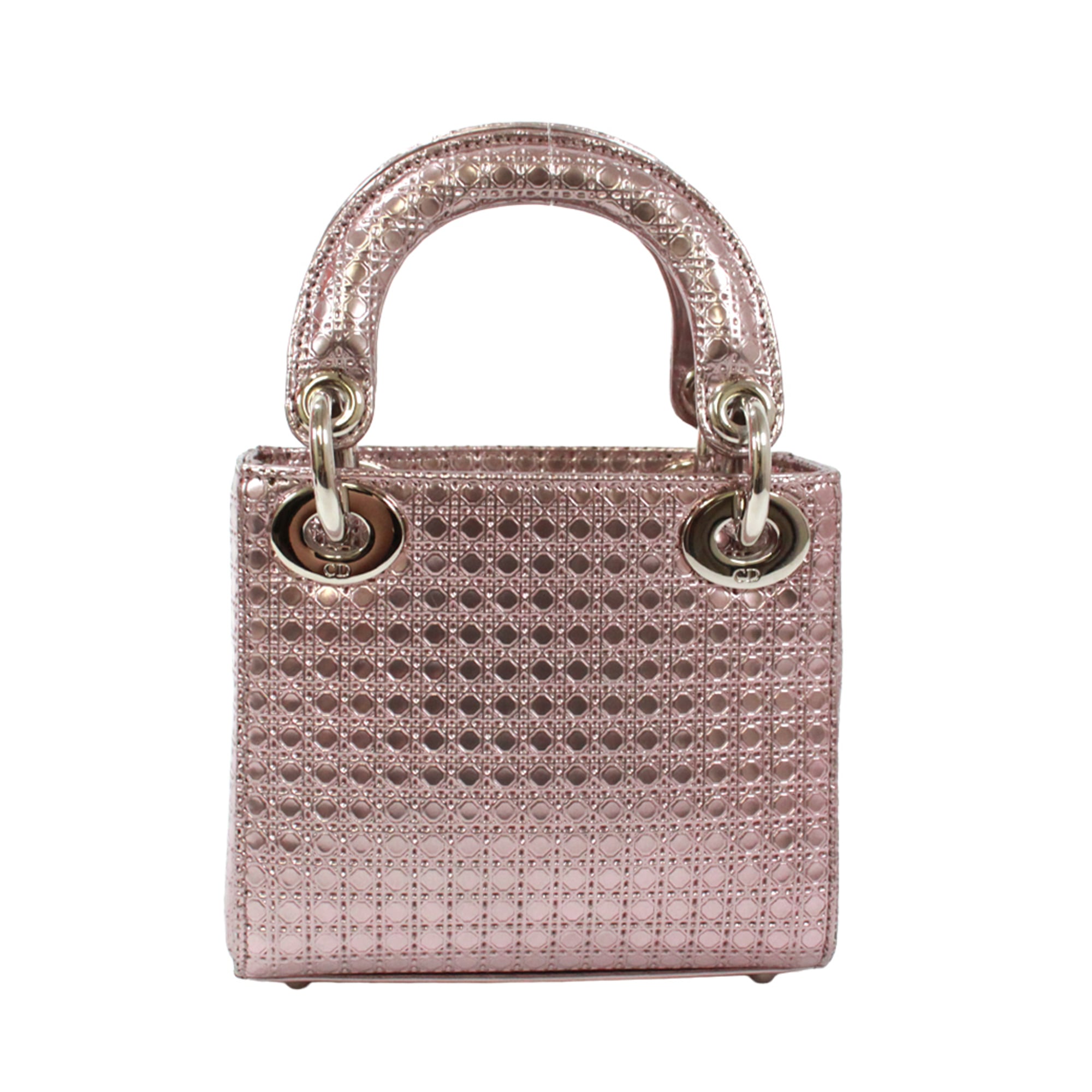 Christian Dior Metallic Pink Patent Leather Shoulder Bag (Pre-Owned)
