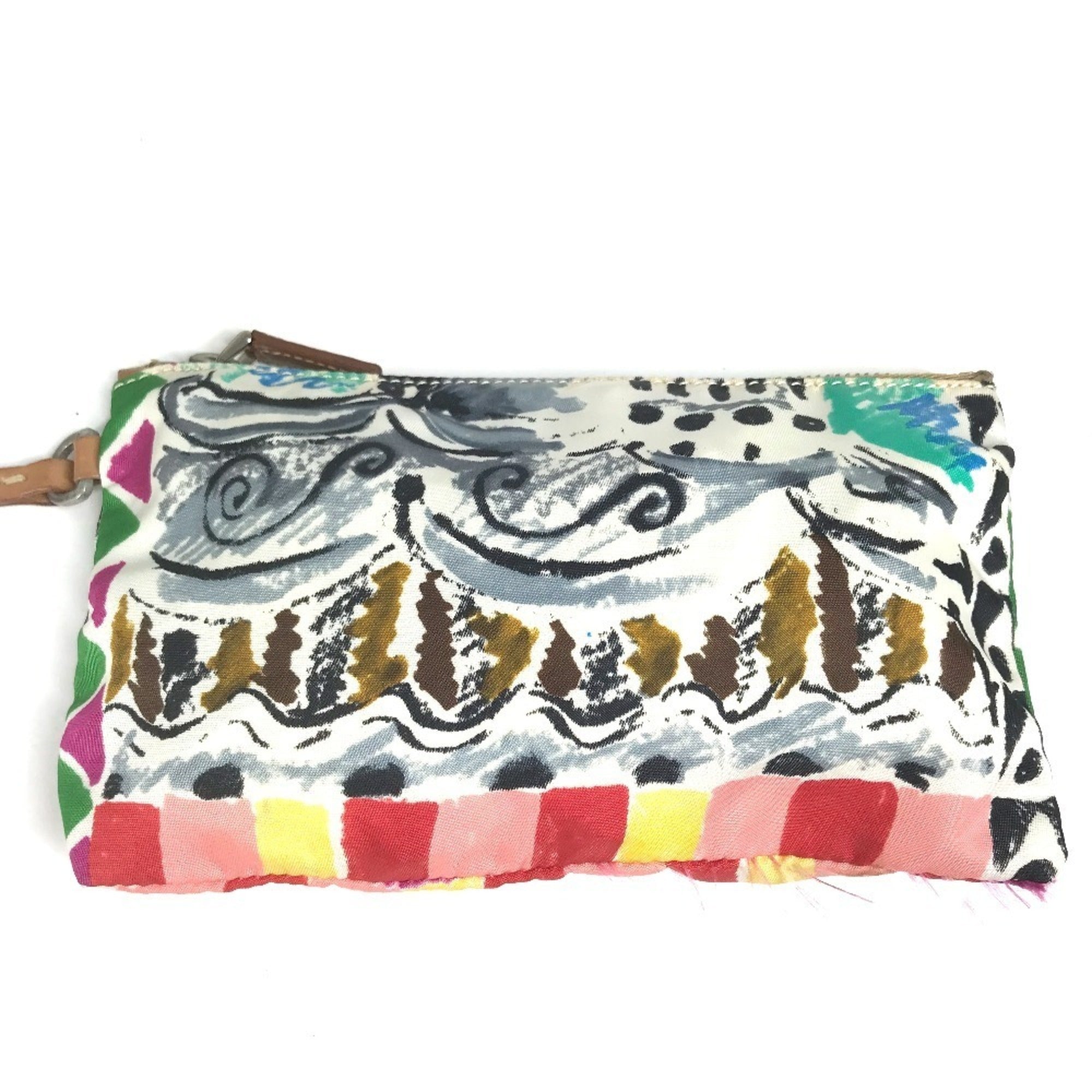 Prada Multi-Color Vinyl Shoulder Bag Tote Bag (Pre-Owned)