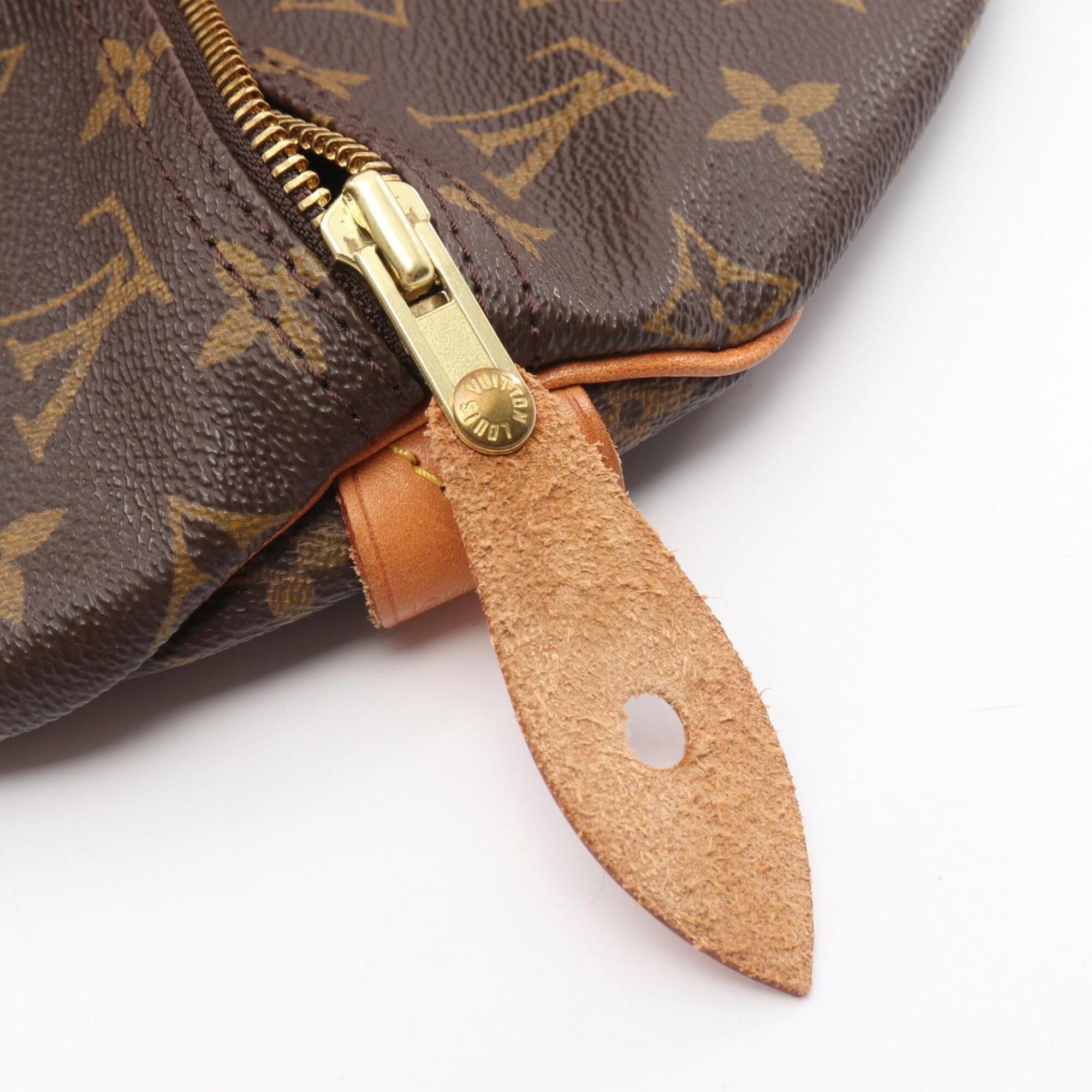 Louis Vuitton Brown Monogram Coated Canvas Leather Handbag (Pre-Owned)
