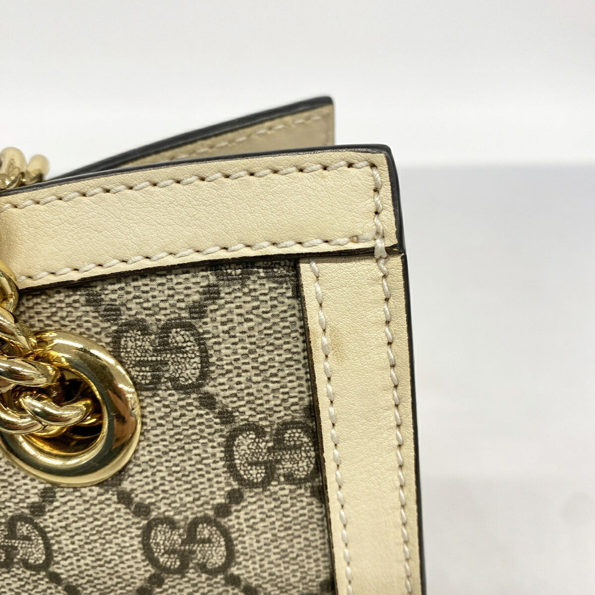 Gucci Brown White Pvc Tote Bag (Pre-Owned)