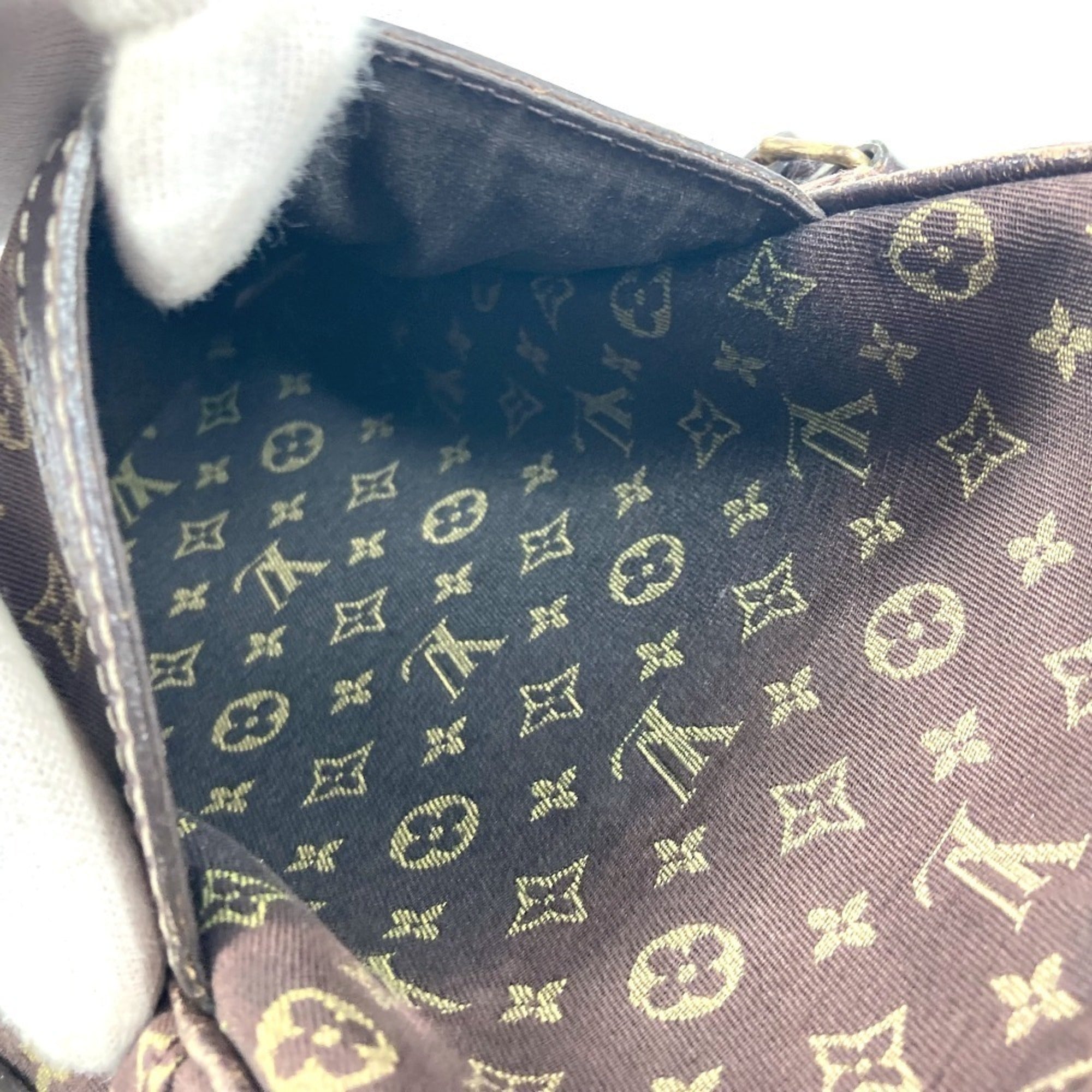 Louis Vuitton Monogram Mini Lin Brown Monogram Mini Lin Pochette Shoulder Bag (Pre-Owned)