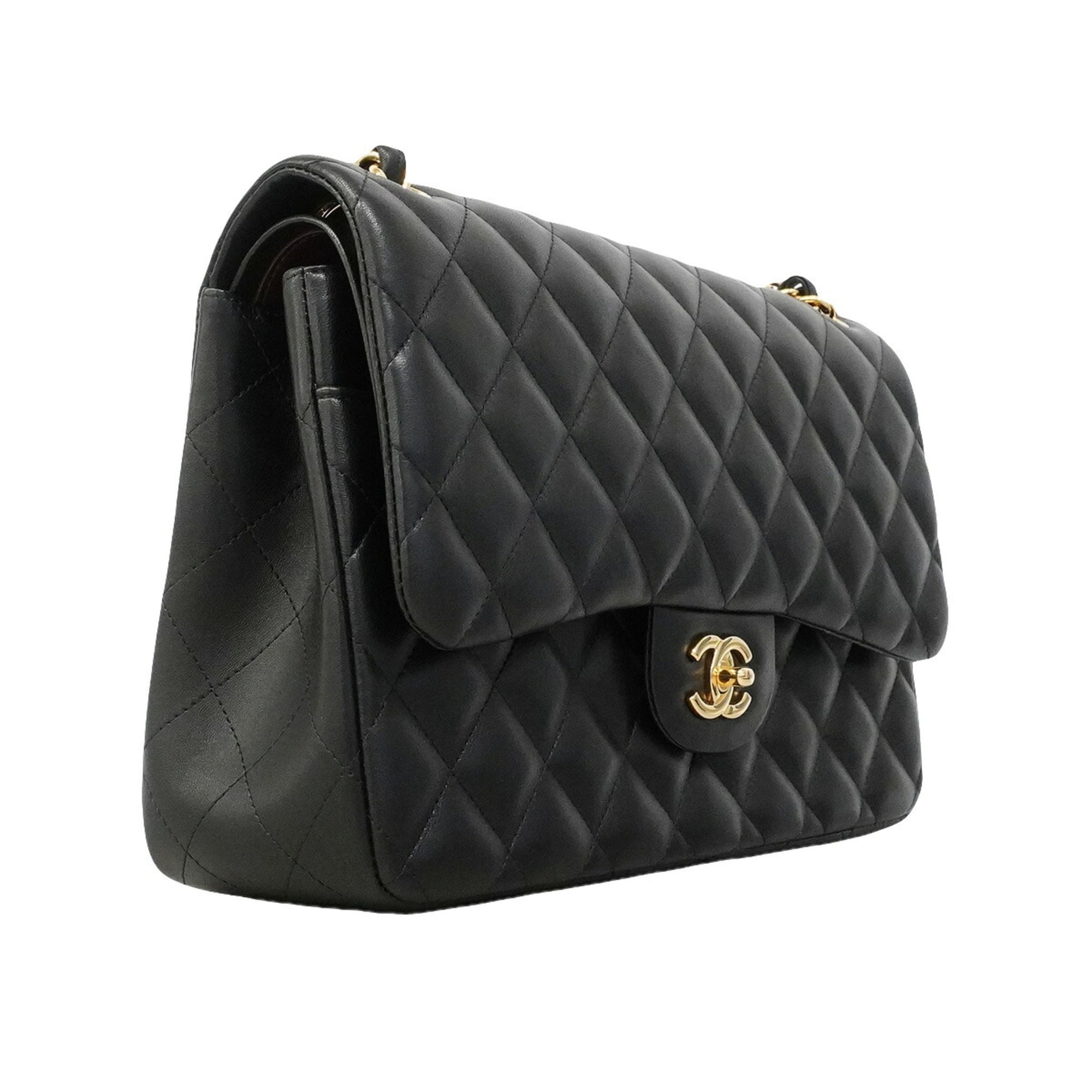 Chanel Black Leather Shoulder Bag (Pre-Owned)