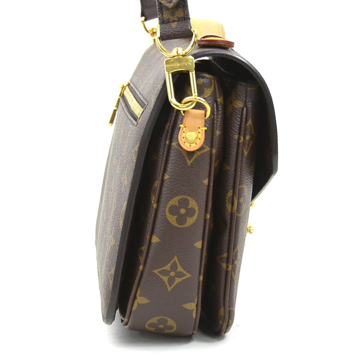 Louis Vuitton Brown Monogram Monogram Pochette Shoulder Bag (Pre-Owned)