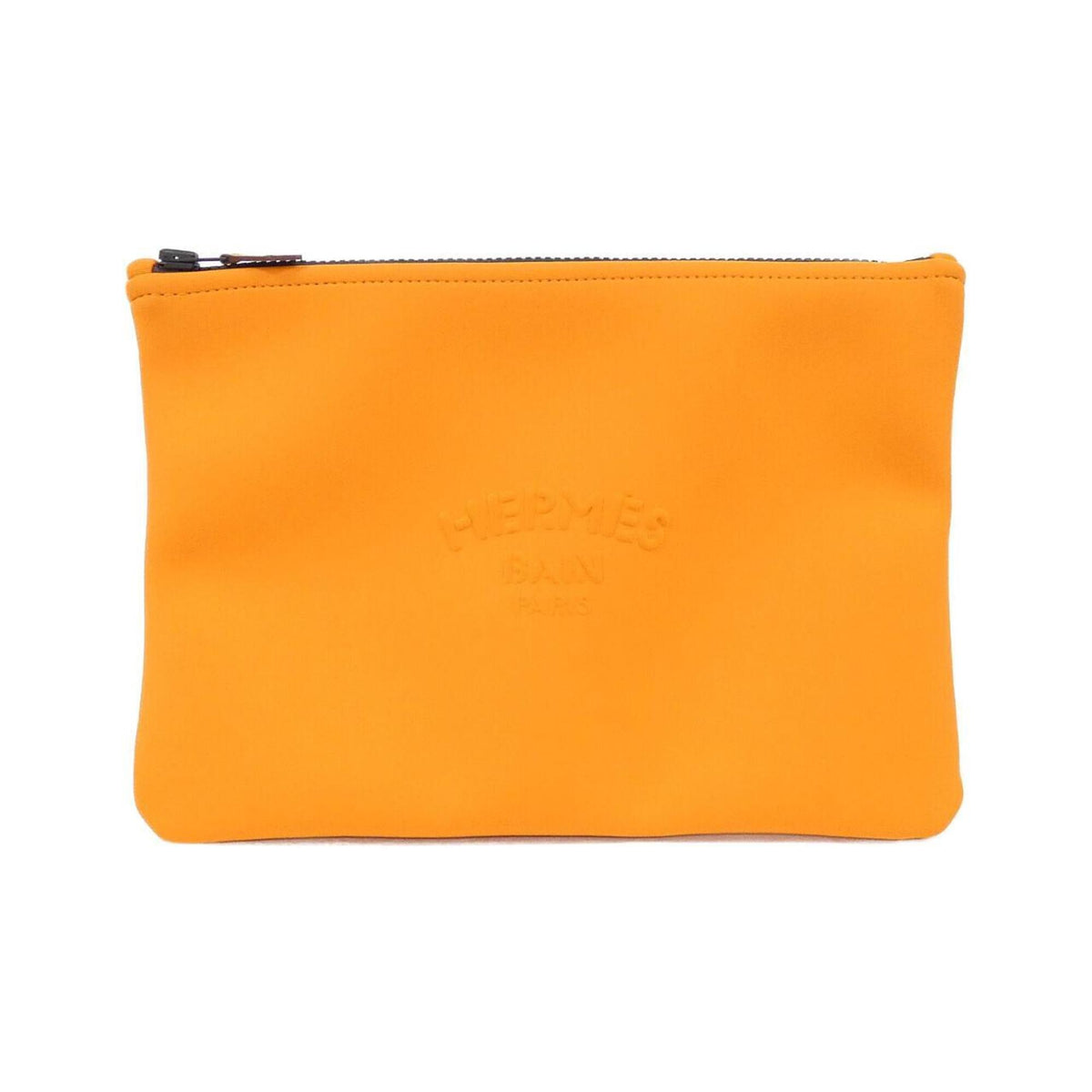 Hermes Orange Polyamide Handbag (Pre-Owned)