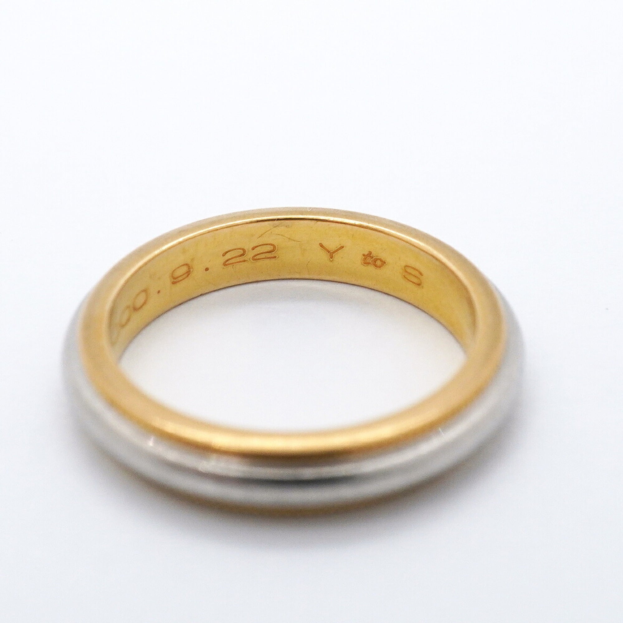 Tiffany Yellow Gold (18K) Platinum 950 Band Ring (Pre-Owned)