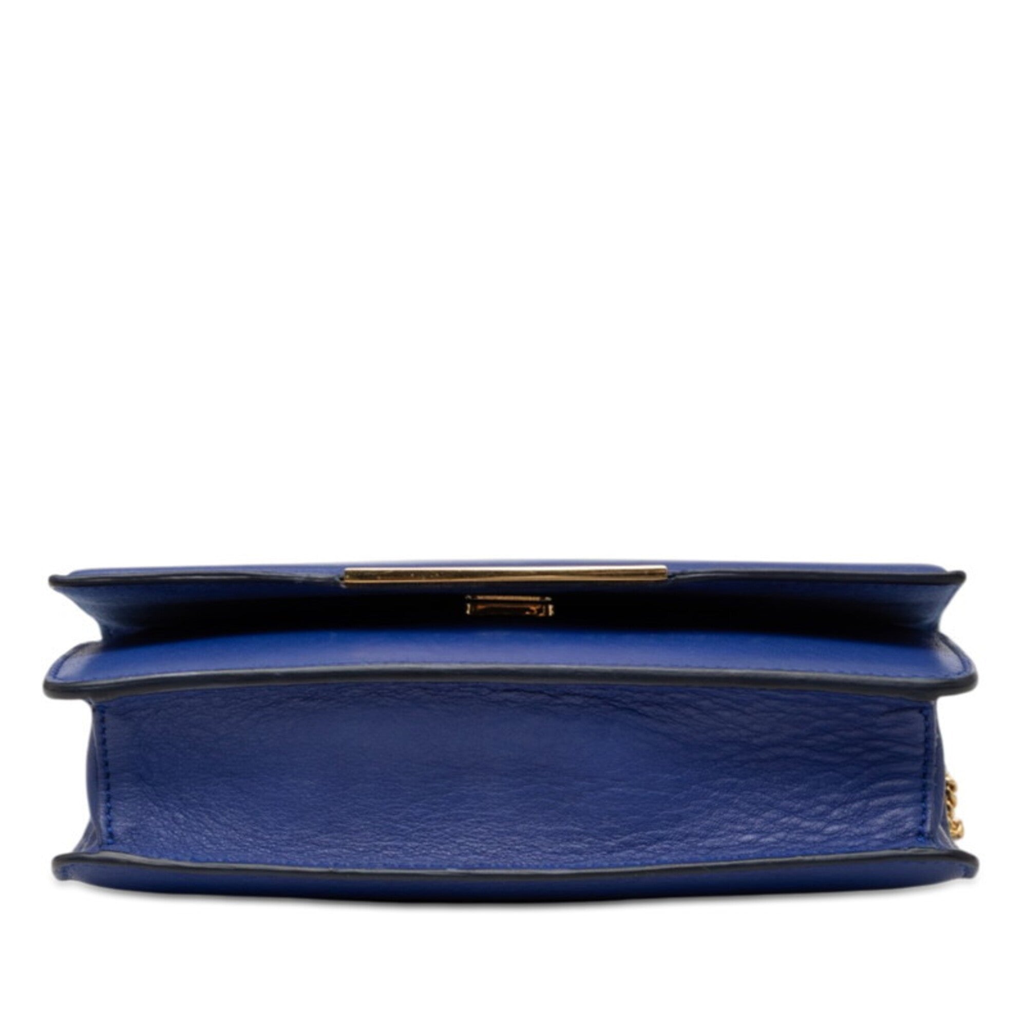 Fendi Blue Leather Shoulder Bag (Pre-Owned)