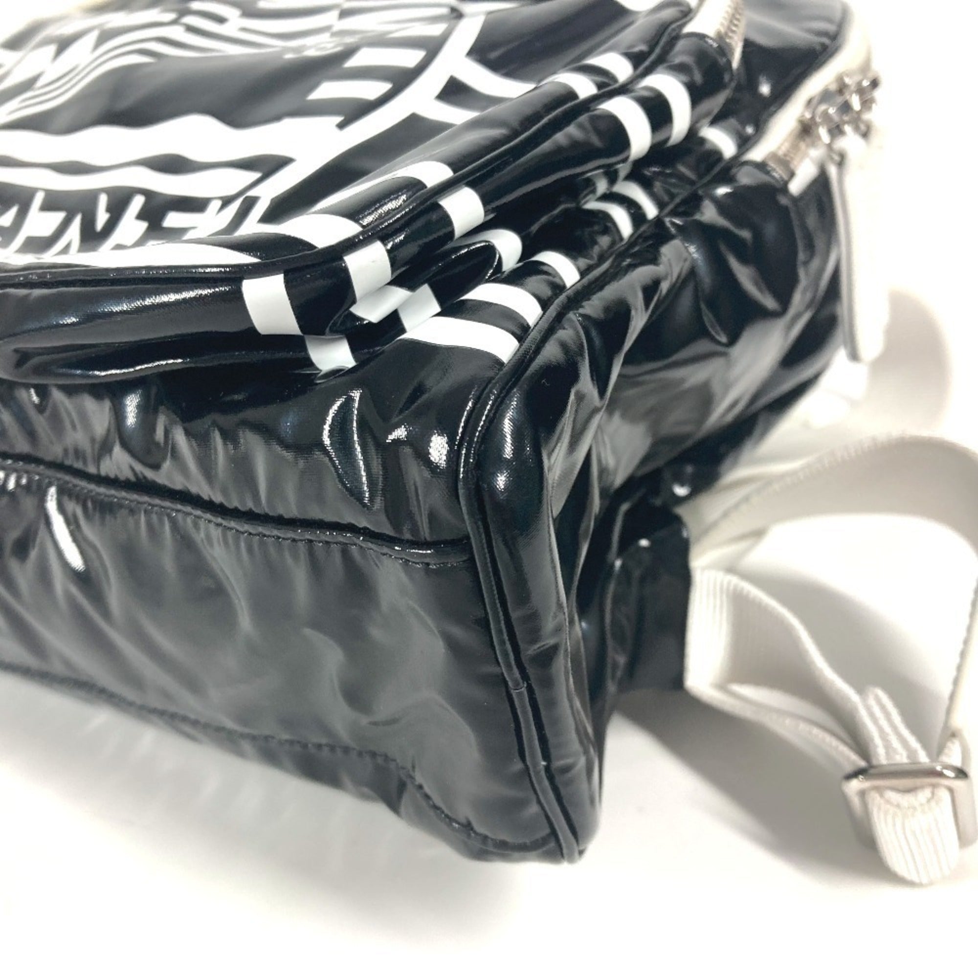 Chanel Black White Pvc Backpack (Pre-Owned)