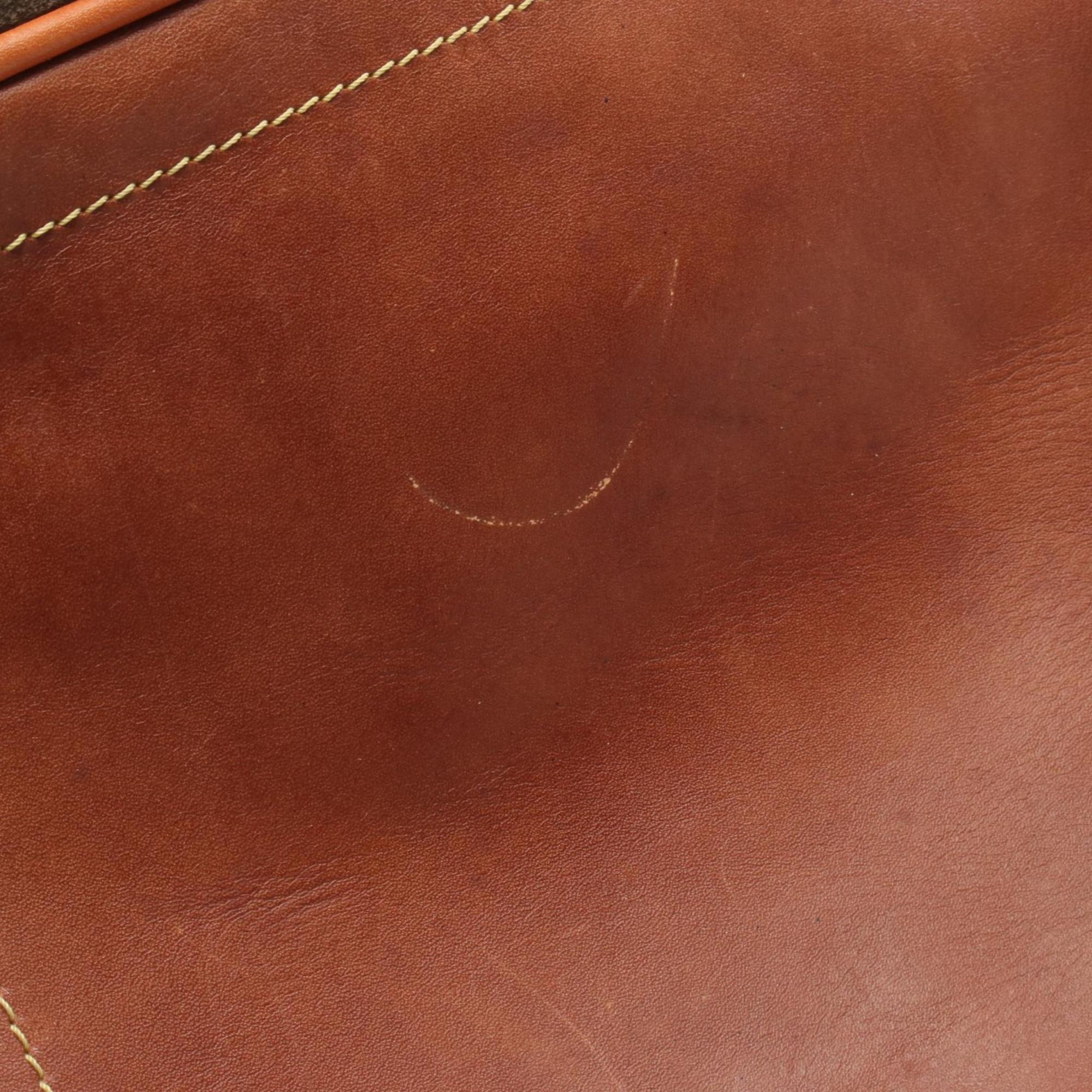Loewe Brown Khaki Suede Leather Shoulder Bag (Pre-Owned)