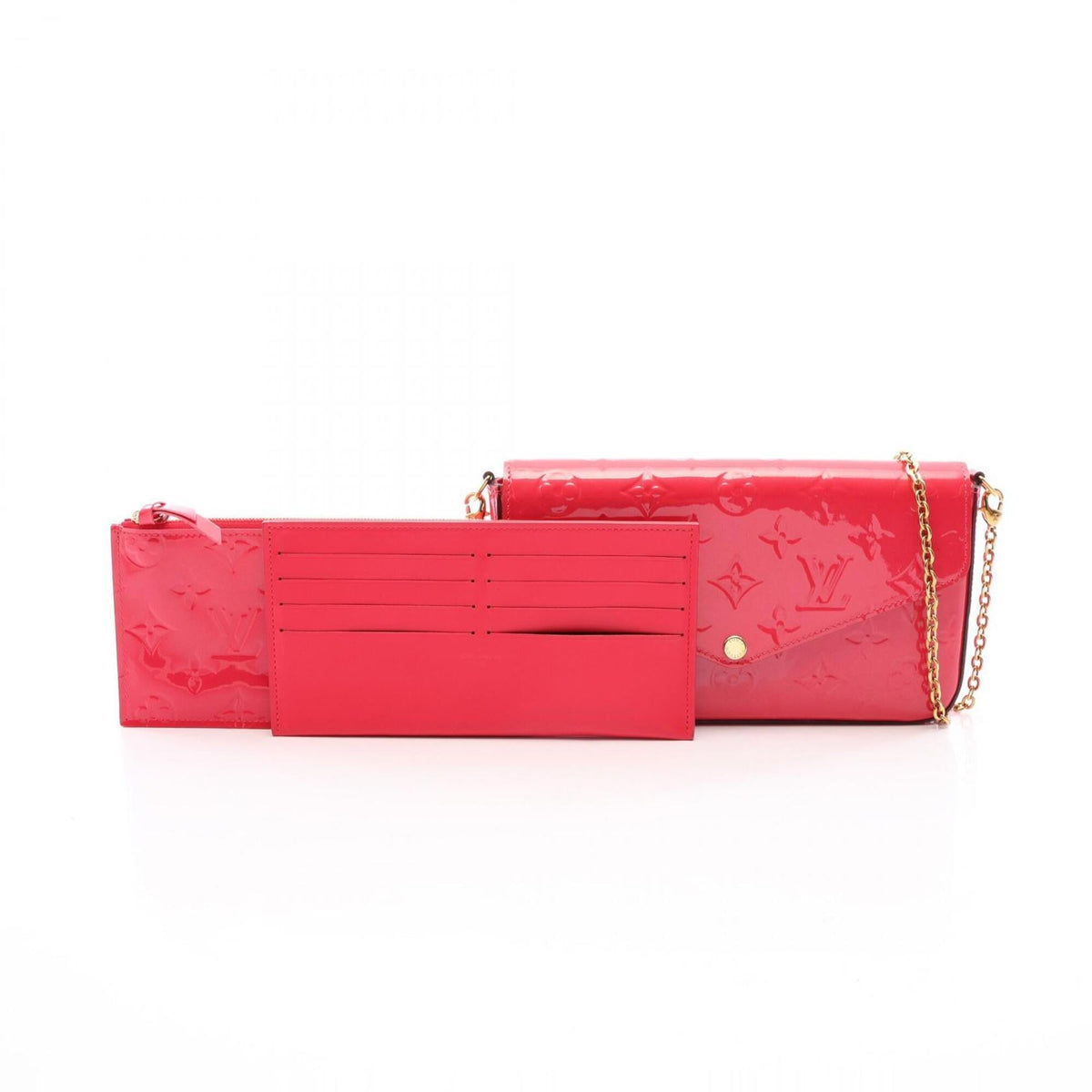 Louis Vuitton Hot Pink Pink Vernis Handbag Pochette Shoulder Bag (Pre-Owned)