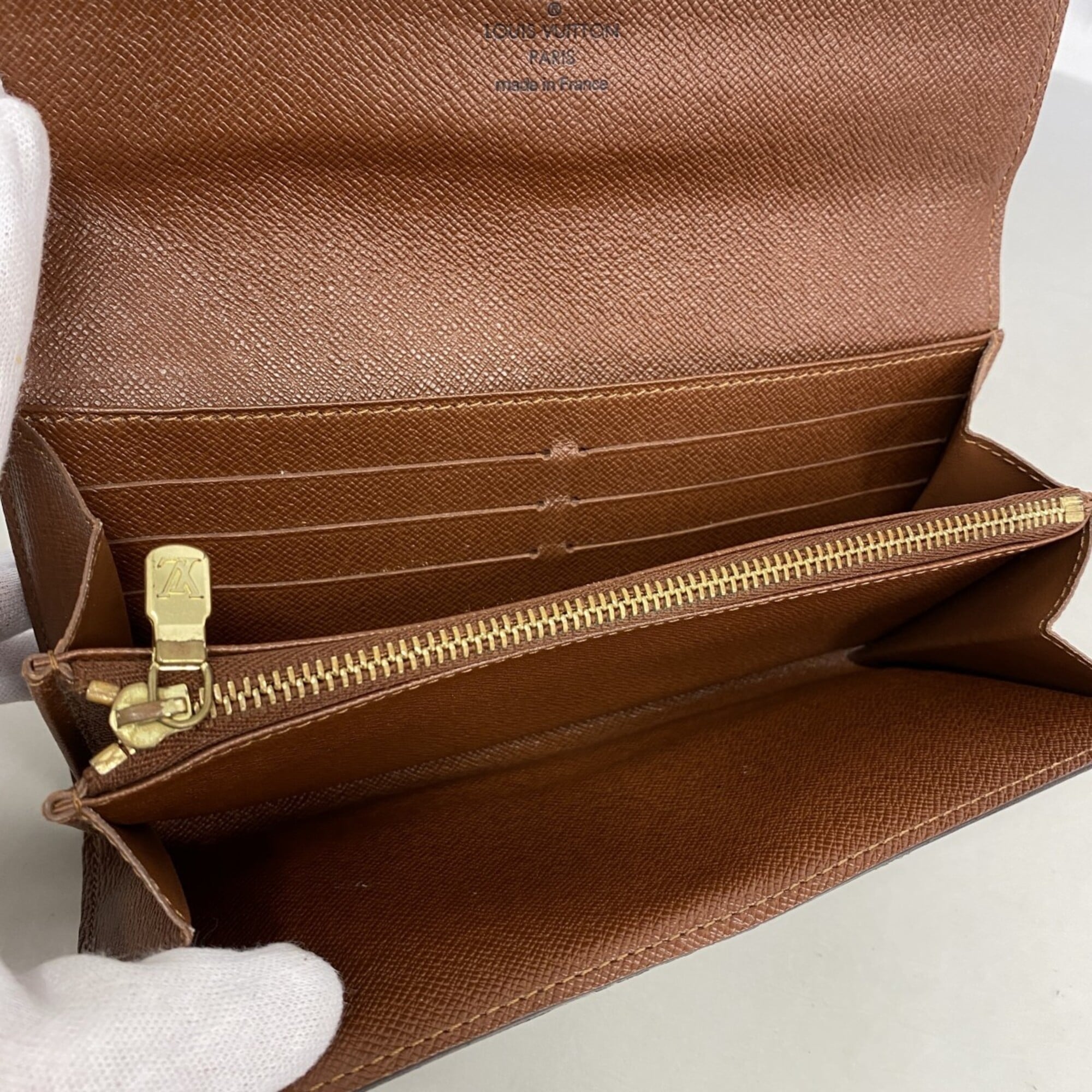 Louis Vuitton Brown Long Wallet (Bi-Fold) (Pre-Owned)