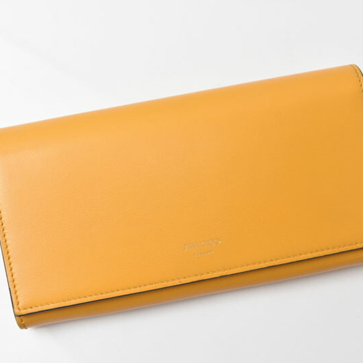 Jimmy Choo Blue Yellow Leather Long Wallet (Bi-Fold) (Pre-Owned)