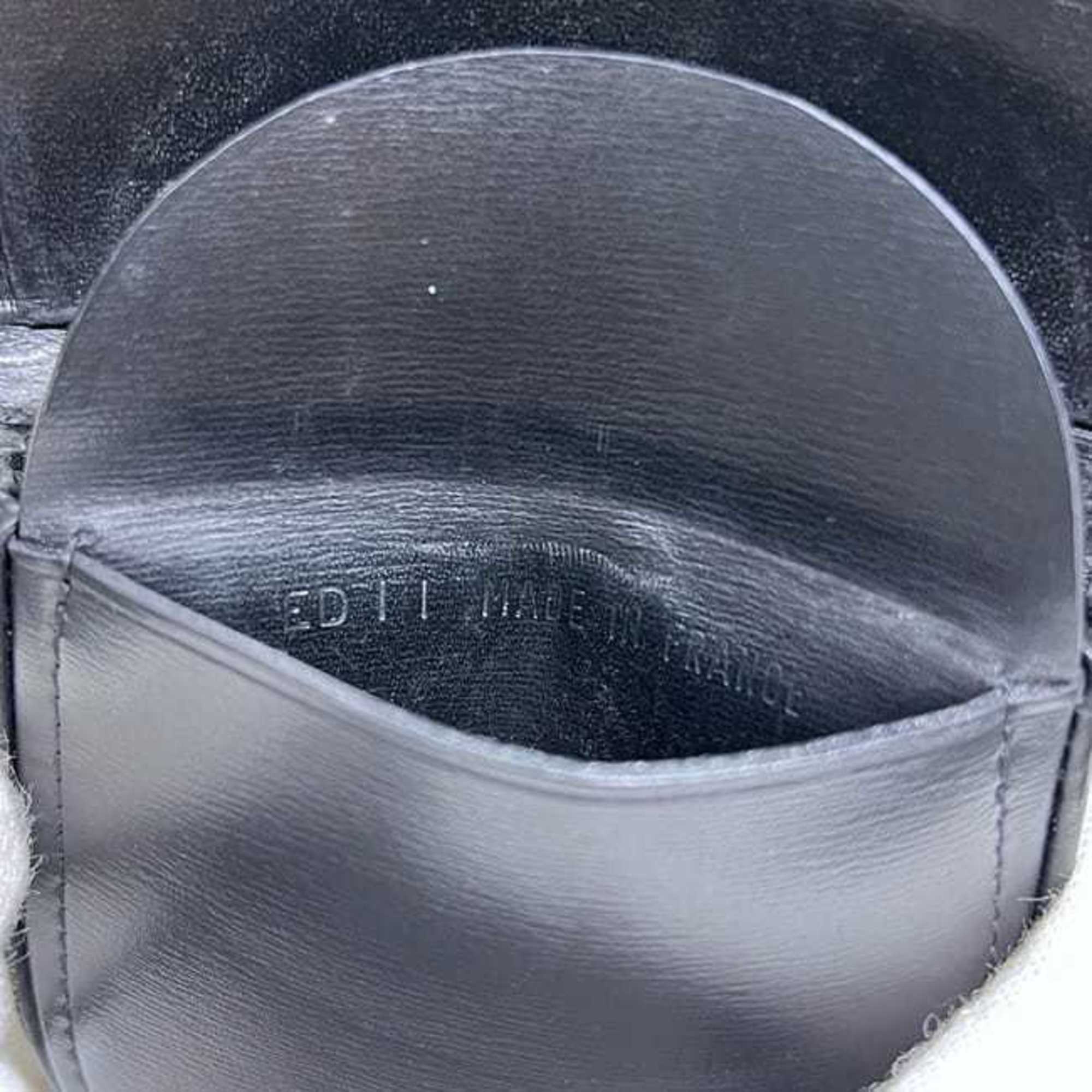 Cartier Black Leather Coin Purse/Coin Case (Pre-Owned)