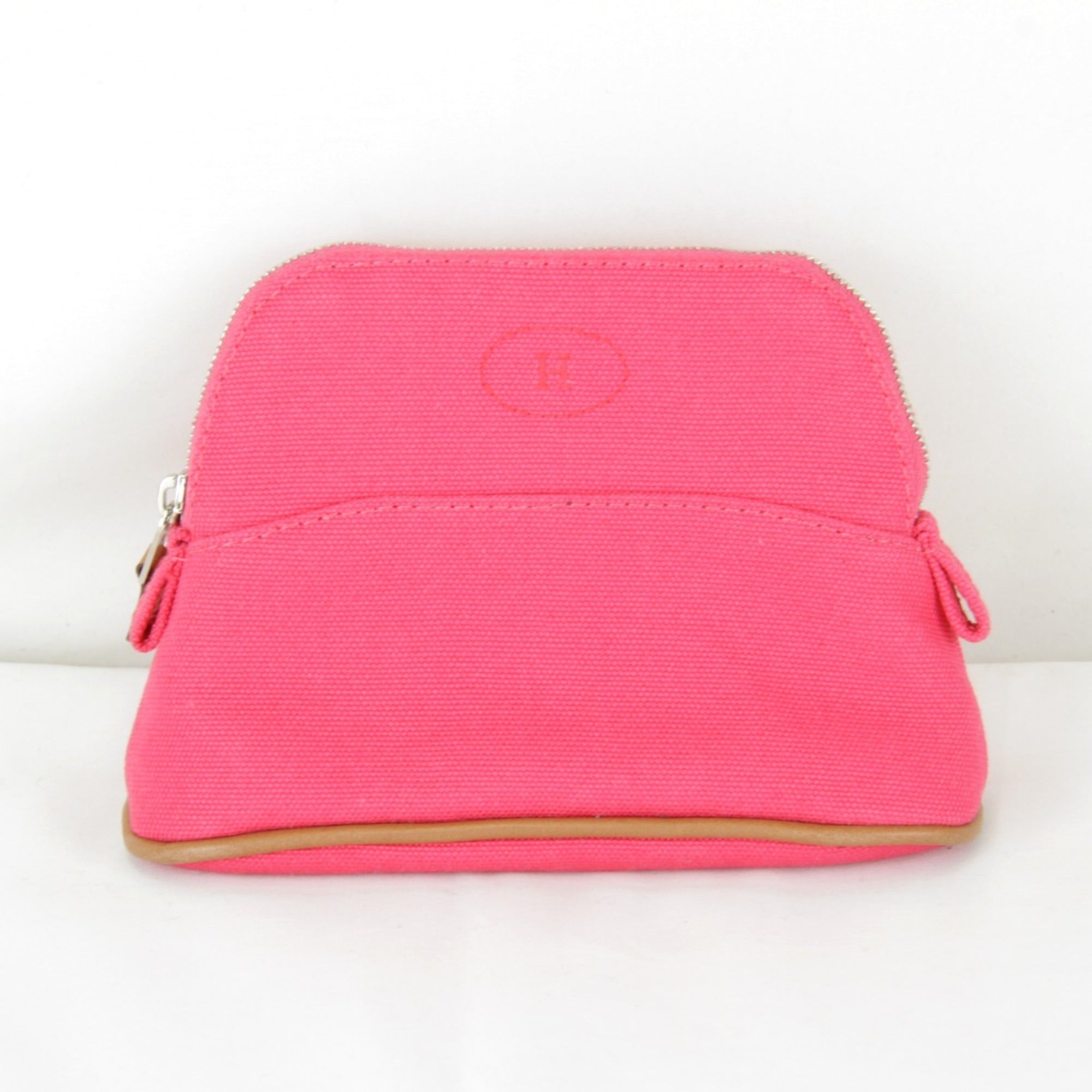 Hermes Black Pink Cotton Pouch (Pre-Owned)