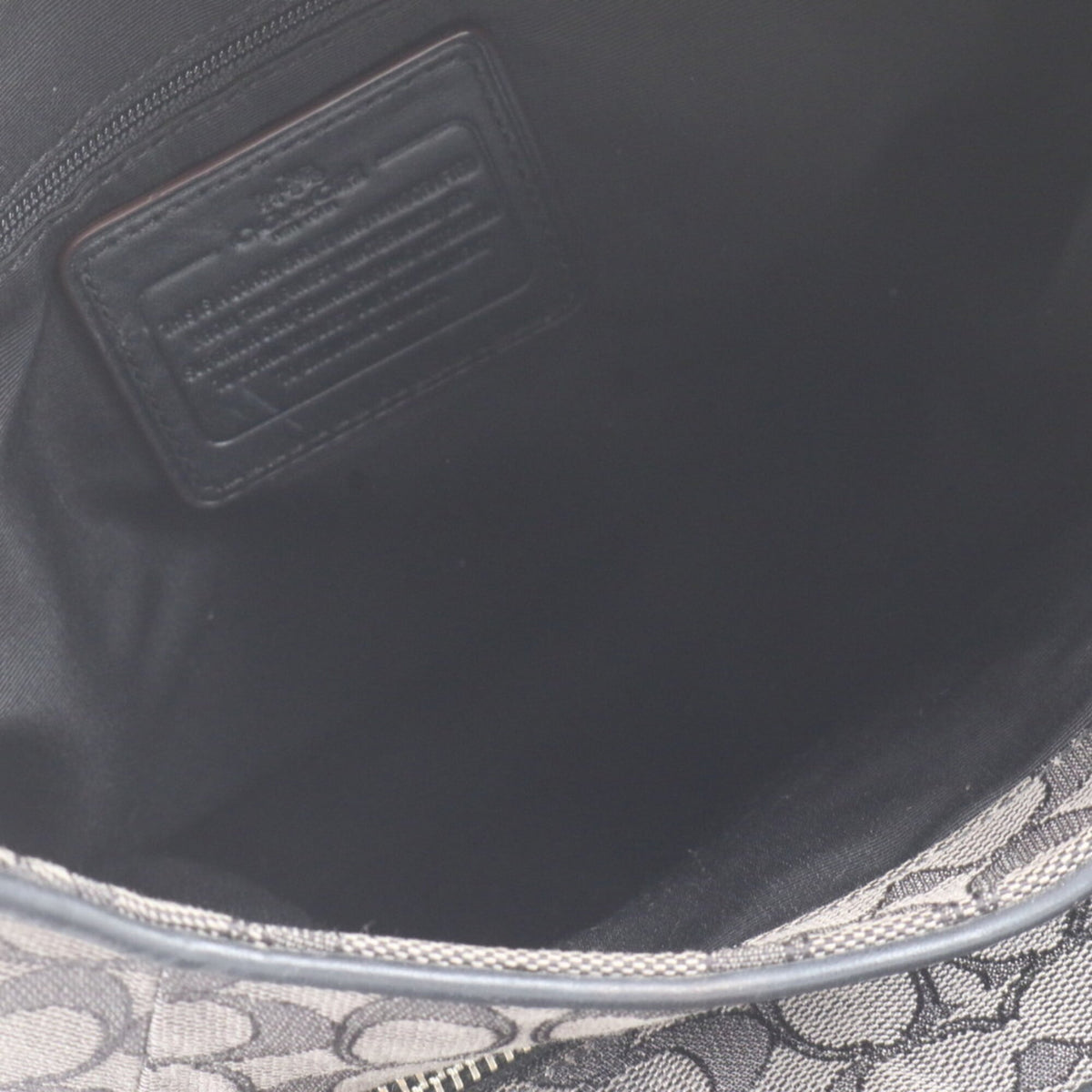 Coach Black Leather Canvas Handbag Shoulder Bag Tote Bag (Pre-Owned)