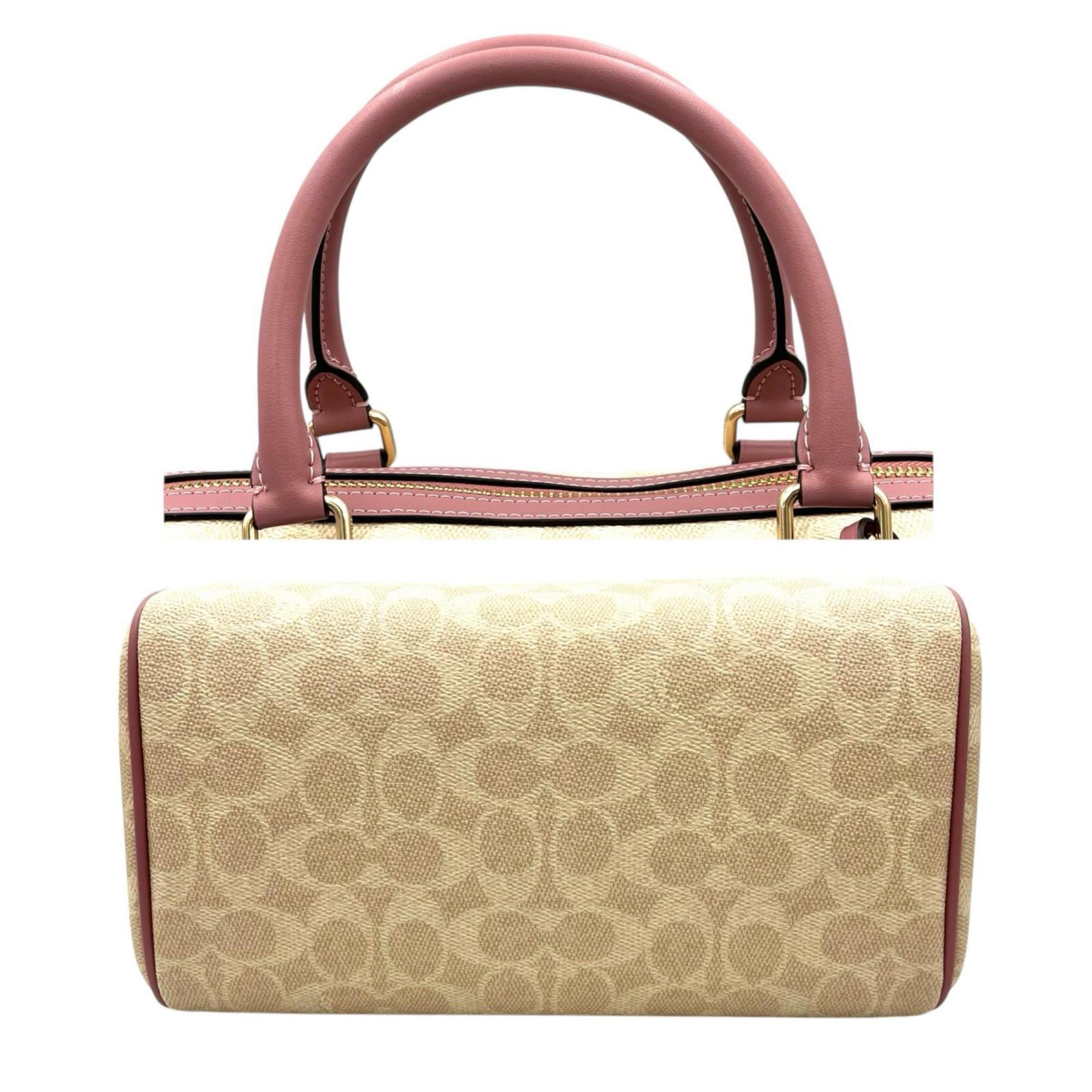 Coach Beige Coated Canvas Handbag (Pre-Owned)